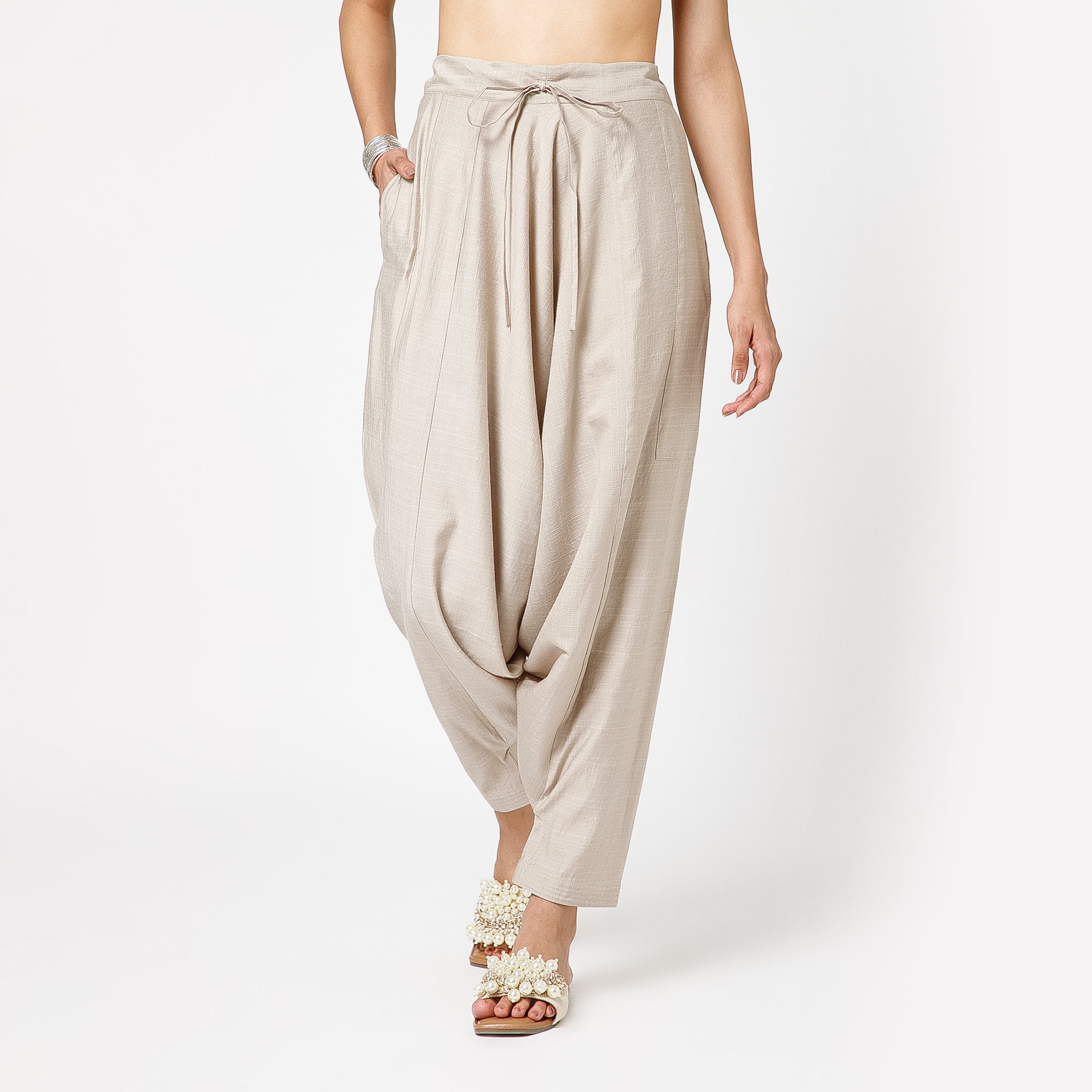 Beige Harem Pant