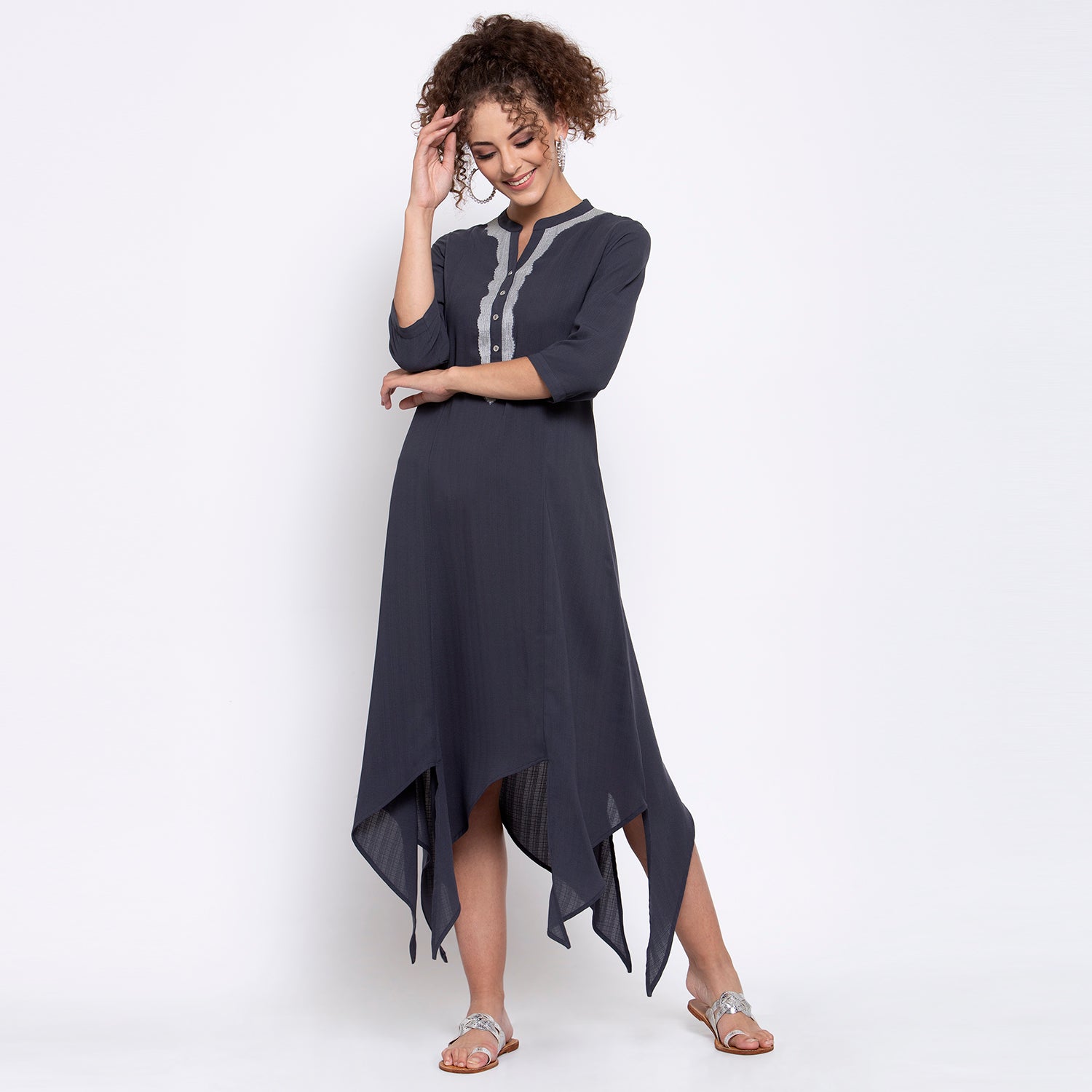 Buy Grey Triangle Dresses for Women-2