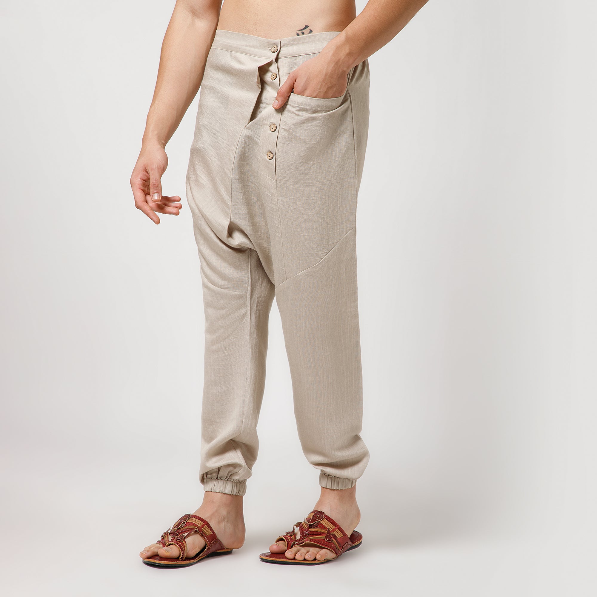 Beige Harem Pant