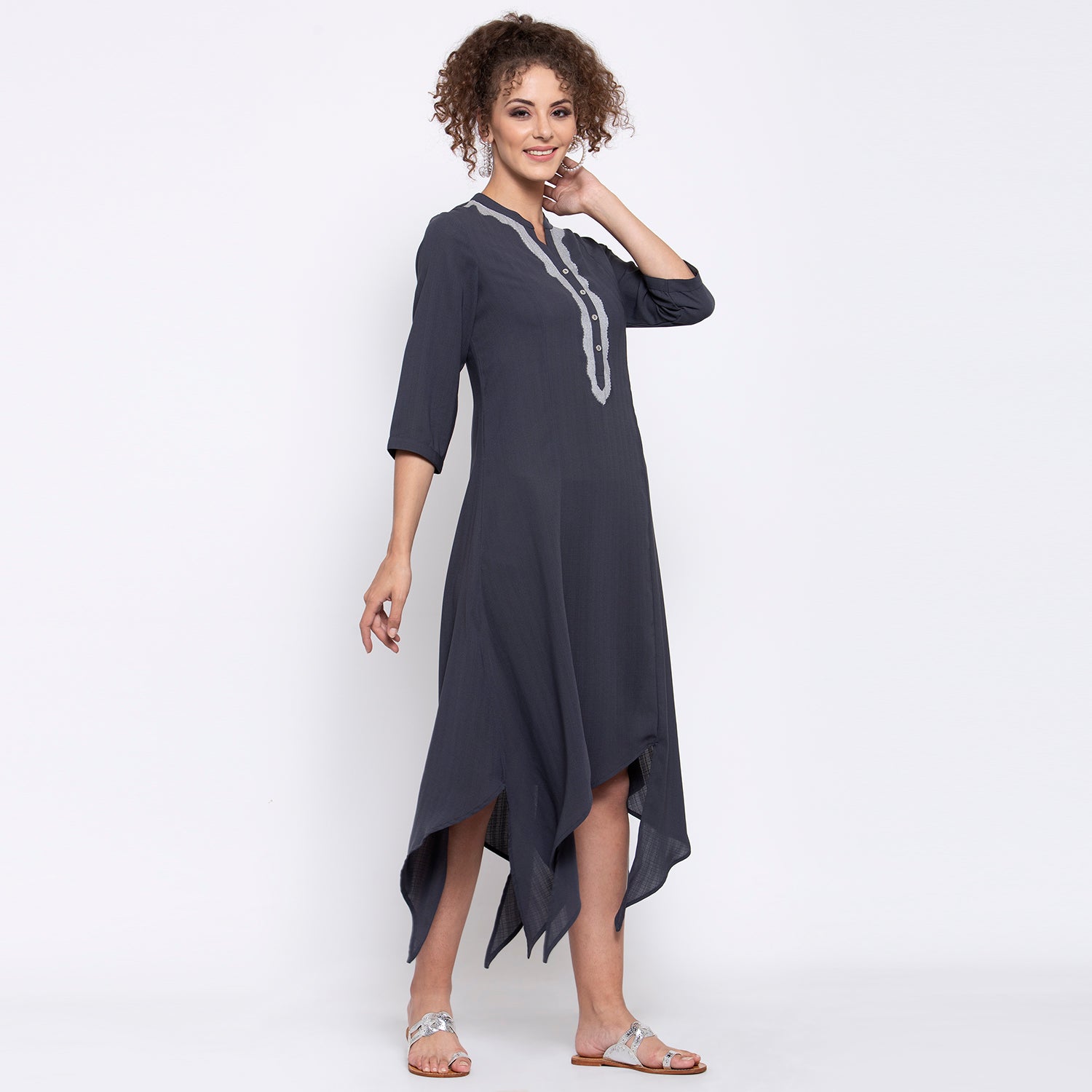 Buy Grey Triangle Dresses for Women-3