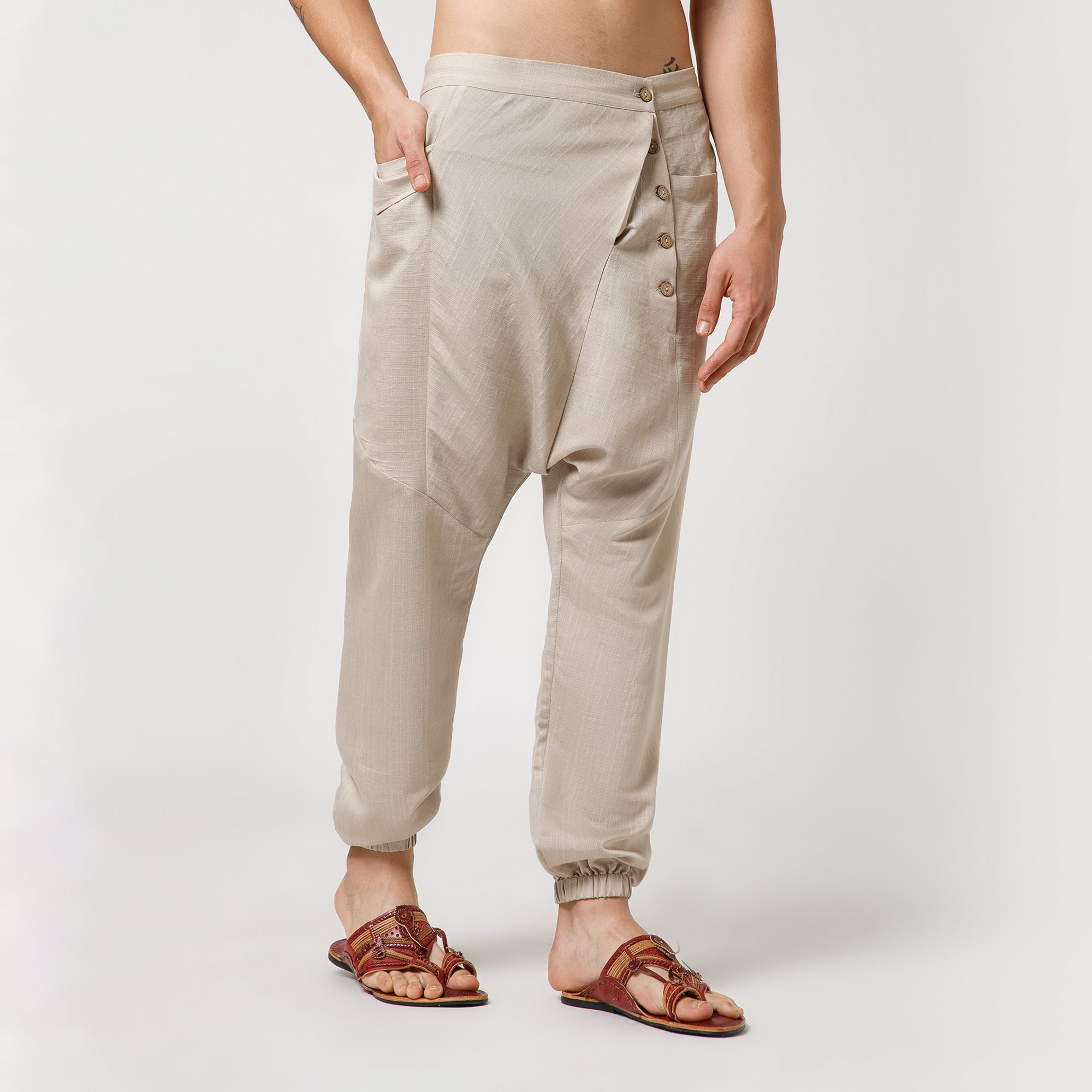 Beige Harem Pant