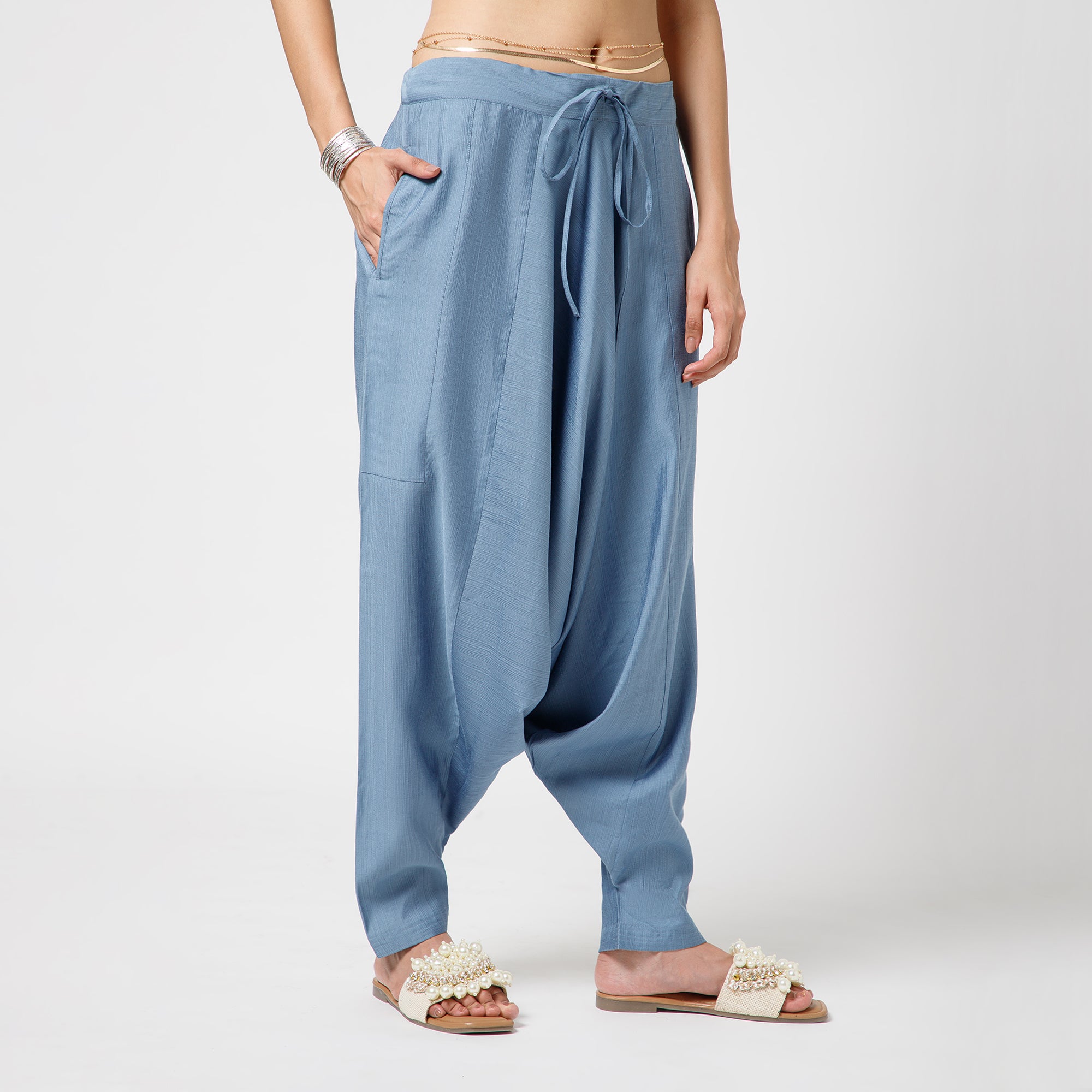 Blue Harem Pant