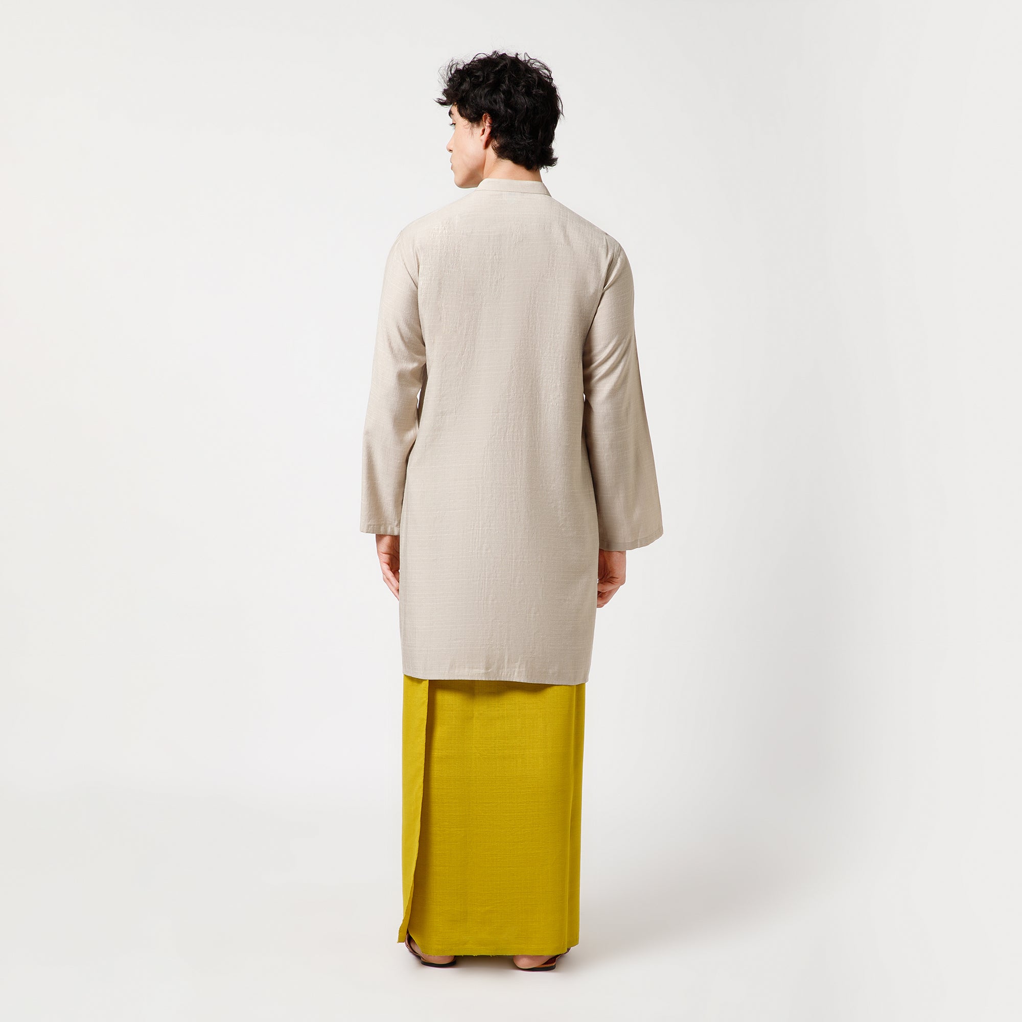 Beige Asymmetrical Kurta
