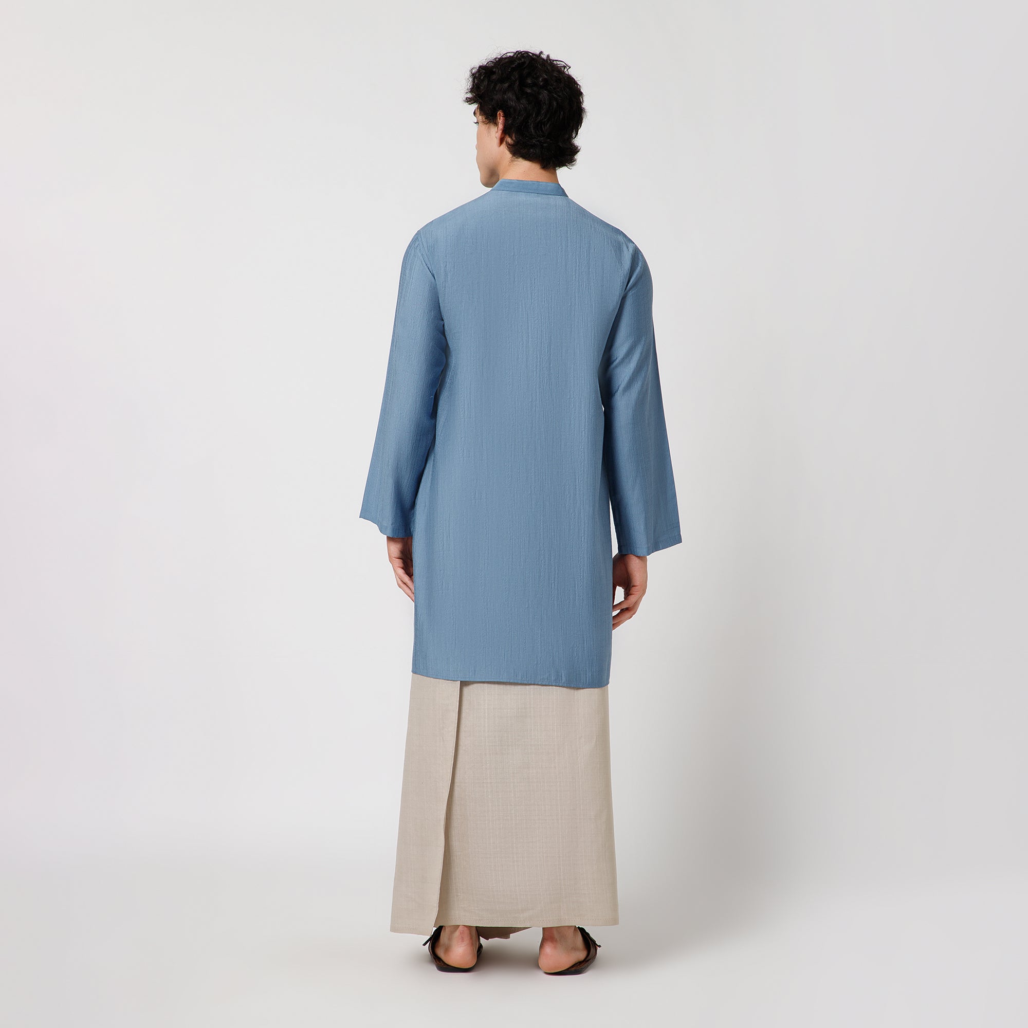 Blue Asymmetrical Kurta