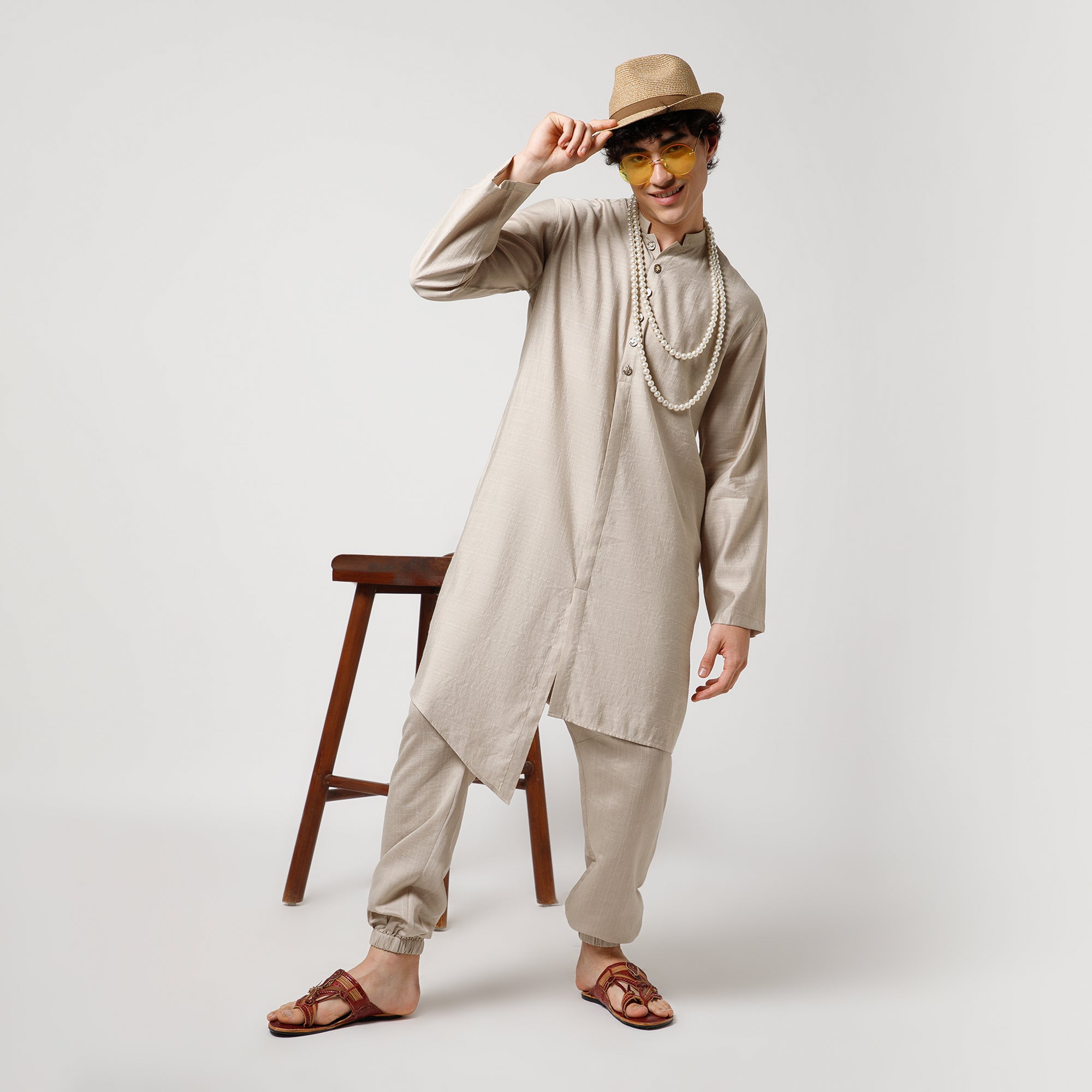 Beige Harem Pant
