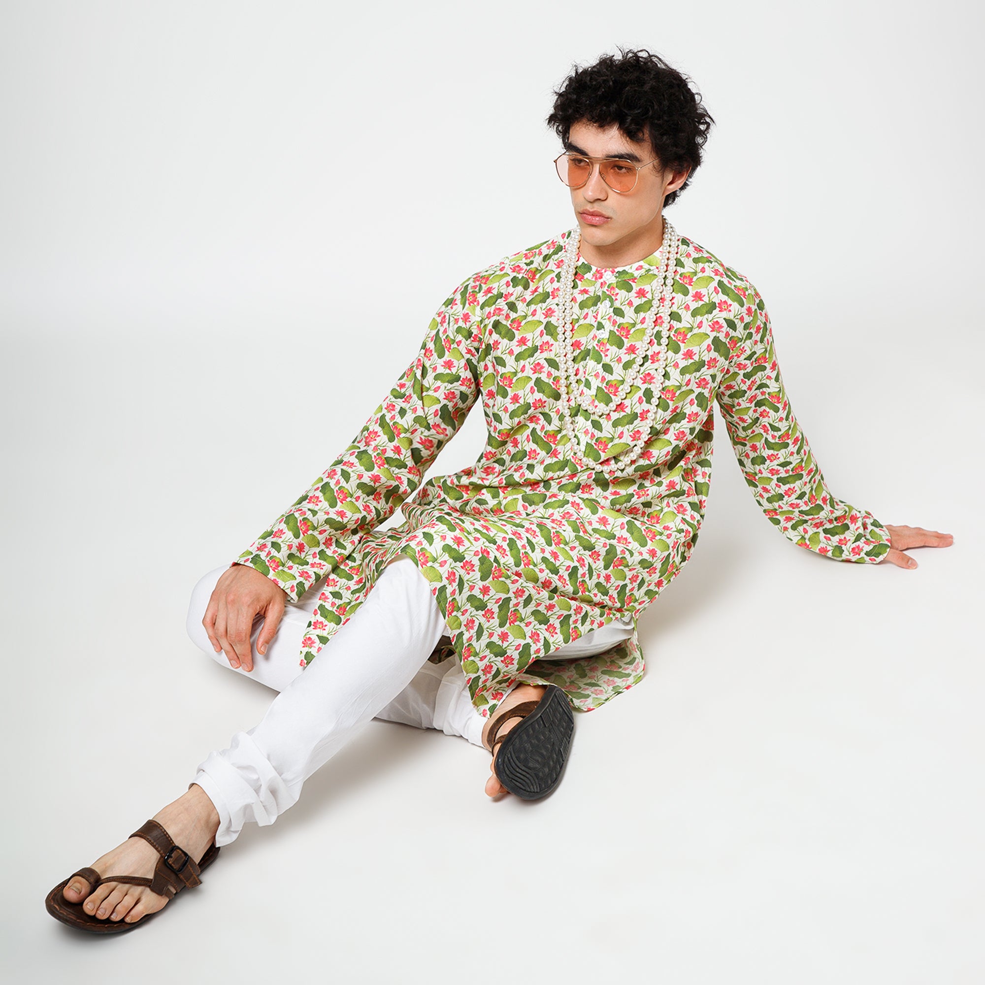 Lotus Print kurta