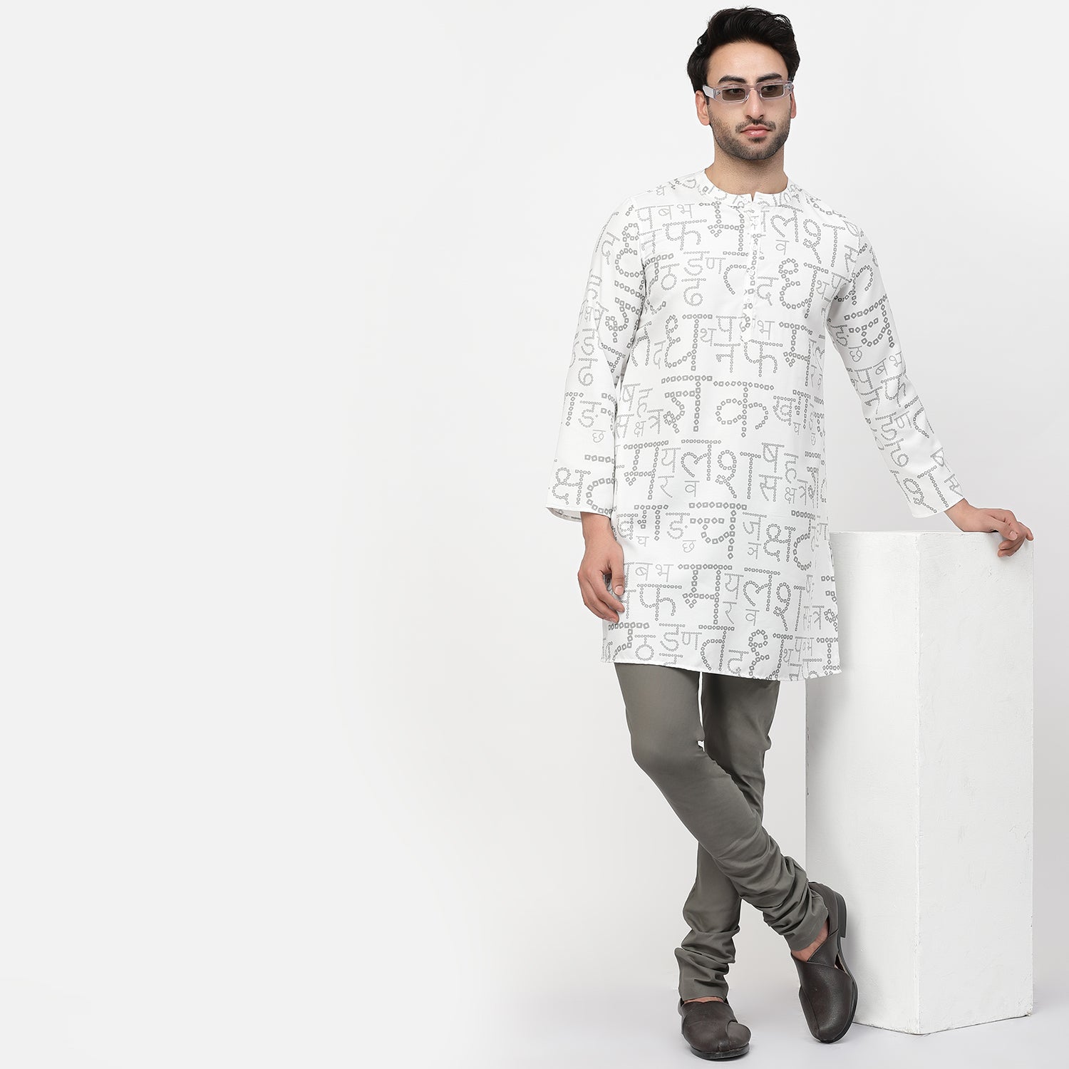 Cotton Churidar Kurta and Trousers Pants for Men