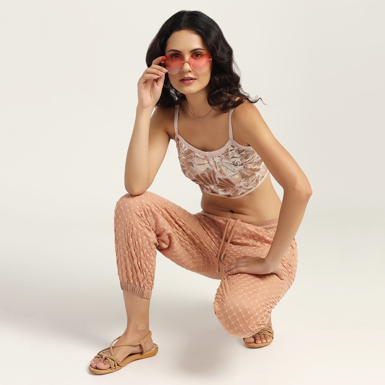Buy Golden Sequin Tops for women