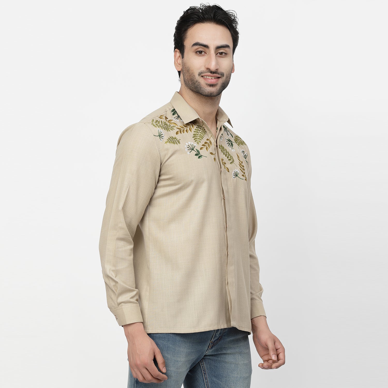 Buy Stylish Linen Men Shirt-2