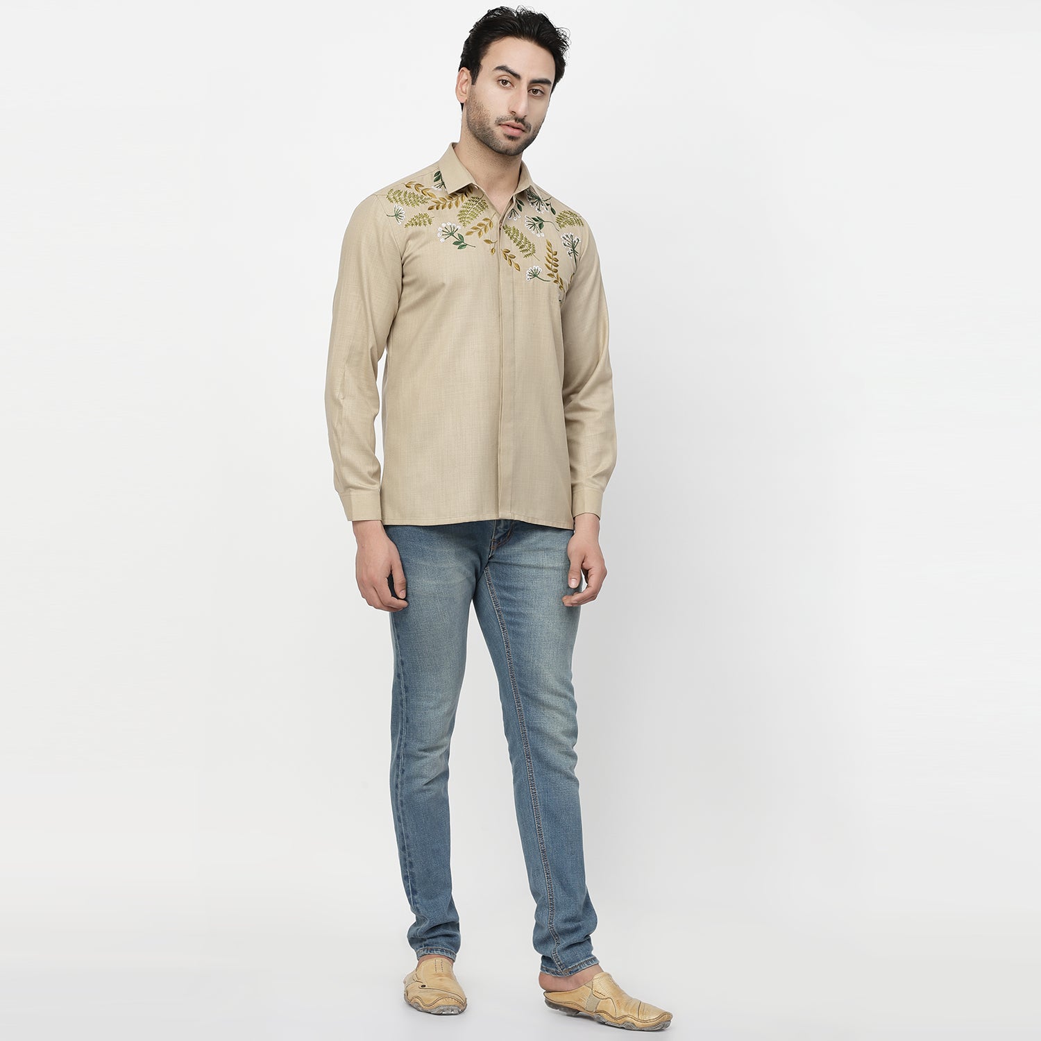 Buy Stylish Linen Men Shirt-5