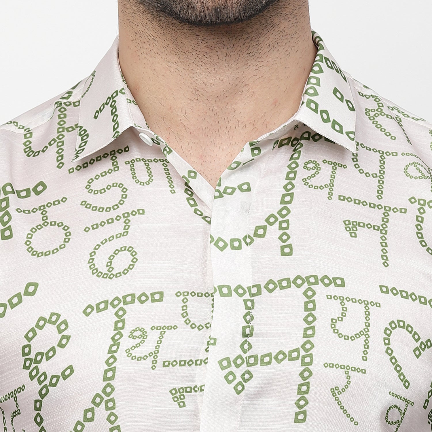 Satin Bandhni Alphabet Shirt, shirts for men, men shirts, designer shirts, stylish shirts, shirt design