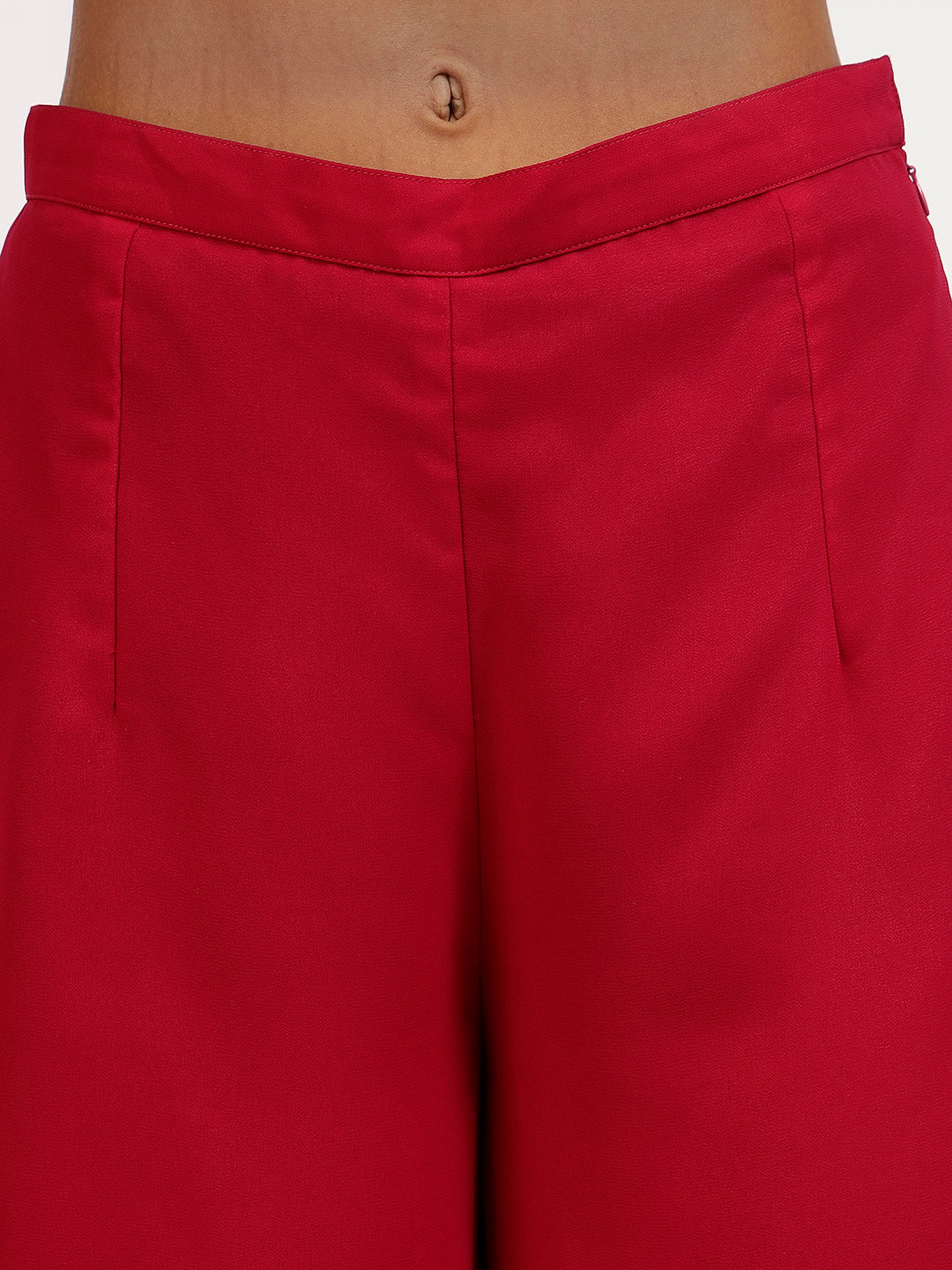 Pink Georgette Plazzo