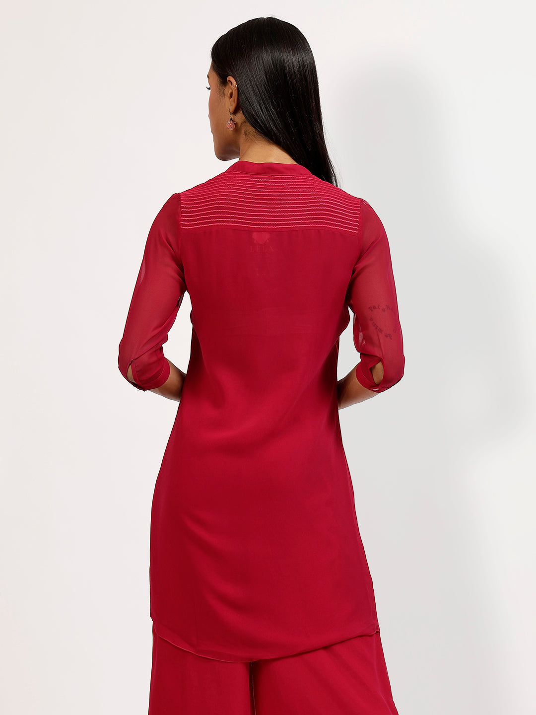 Pink Tunic With Chawal Taka At Front