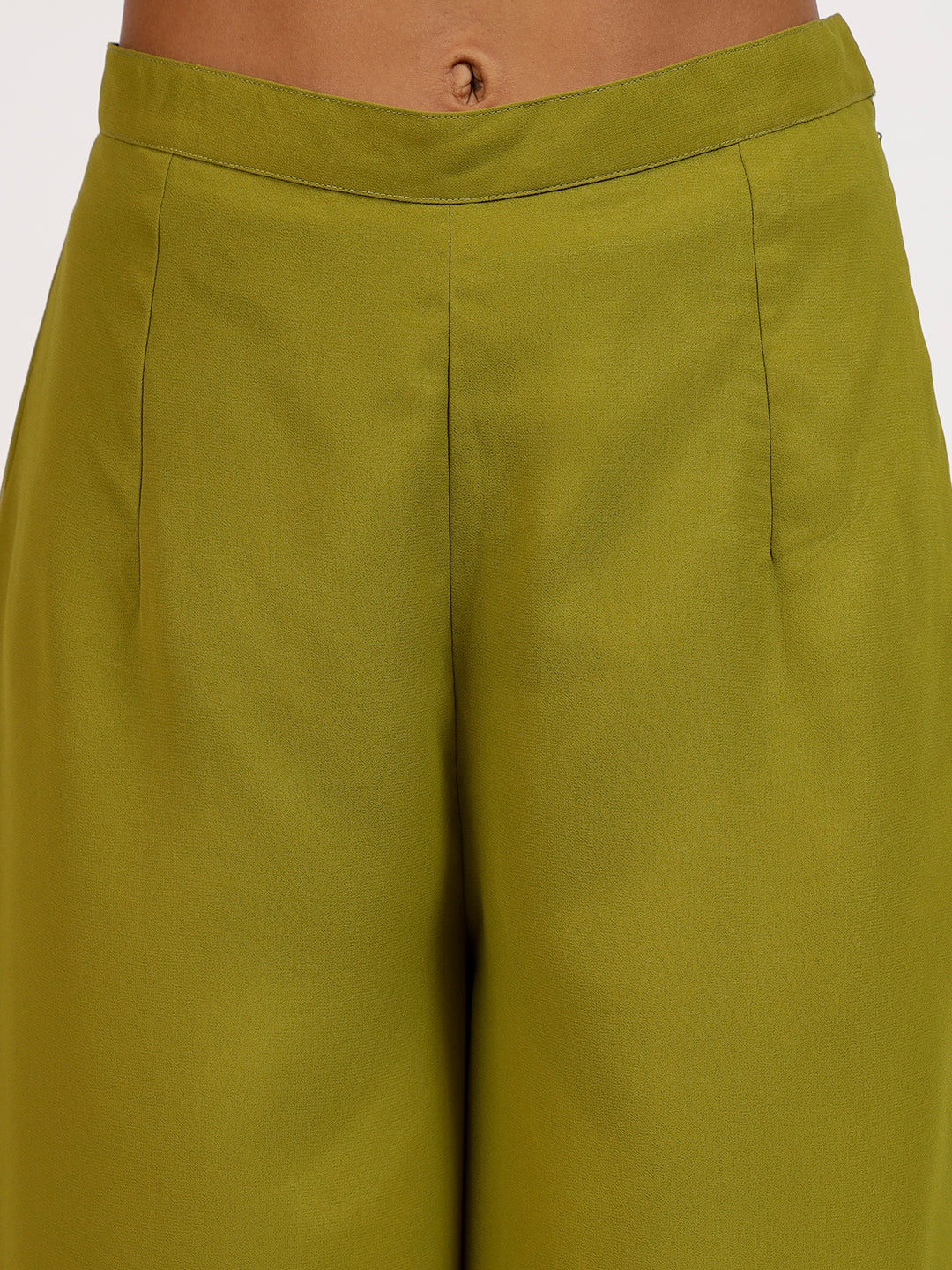 Olive Georgette Plazzo