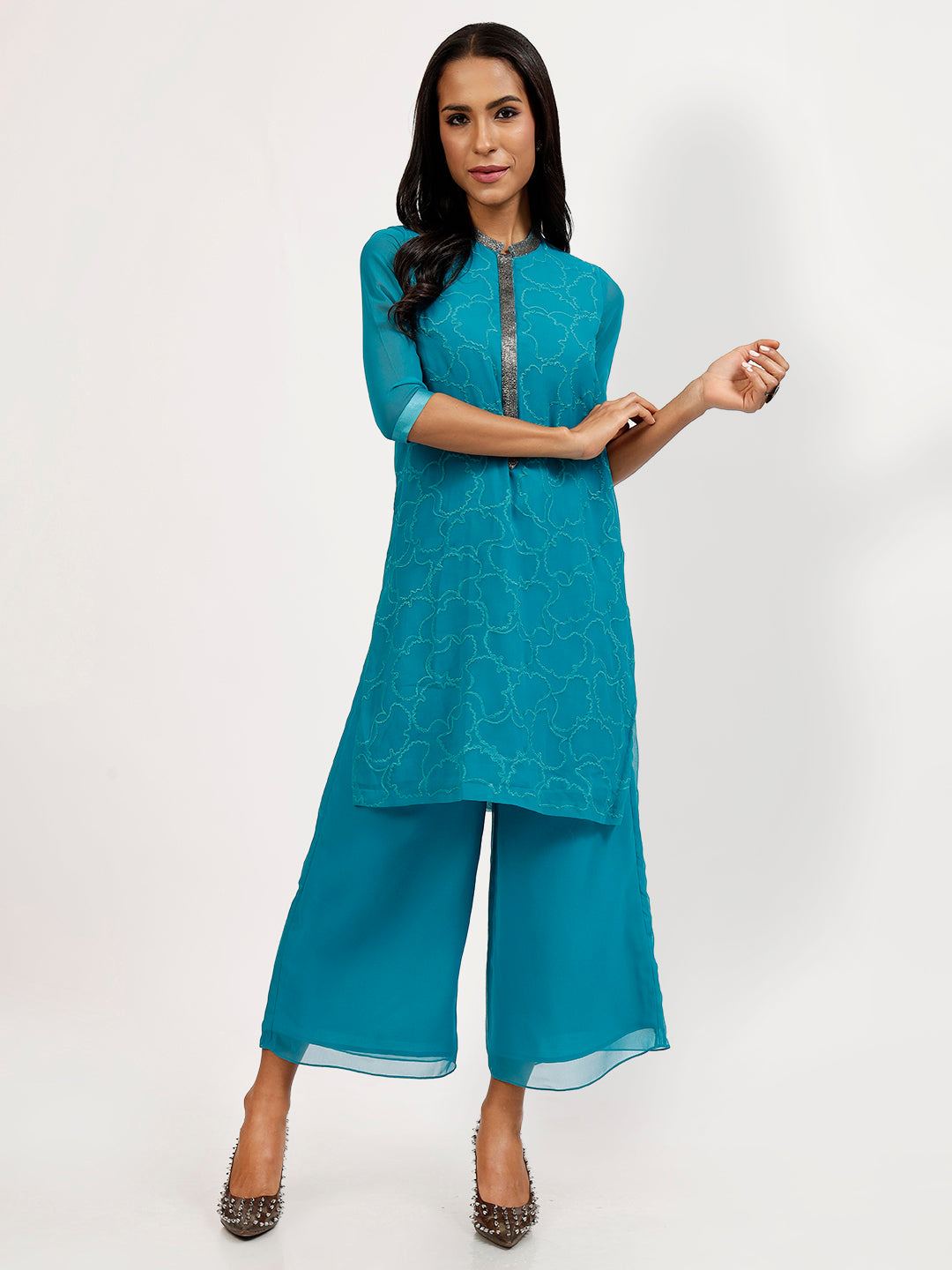 Turq Georgette Plazzo