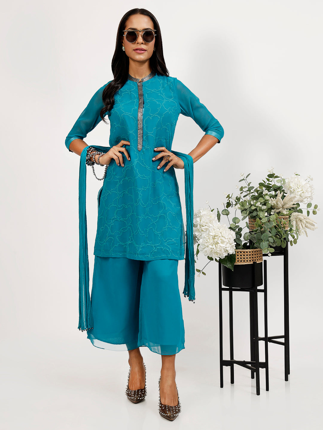 Turq Georgette Plazzo