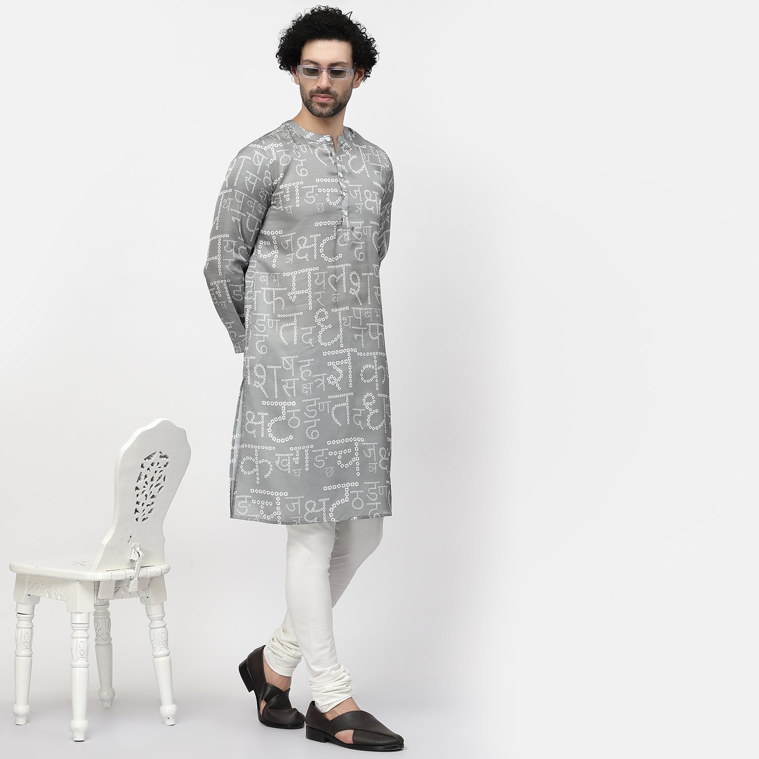 Hindi Bandhni Satin Kurta, men kurta ,designer kurta, Kurta design, kurta designs for men, men wear