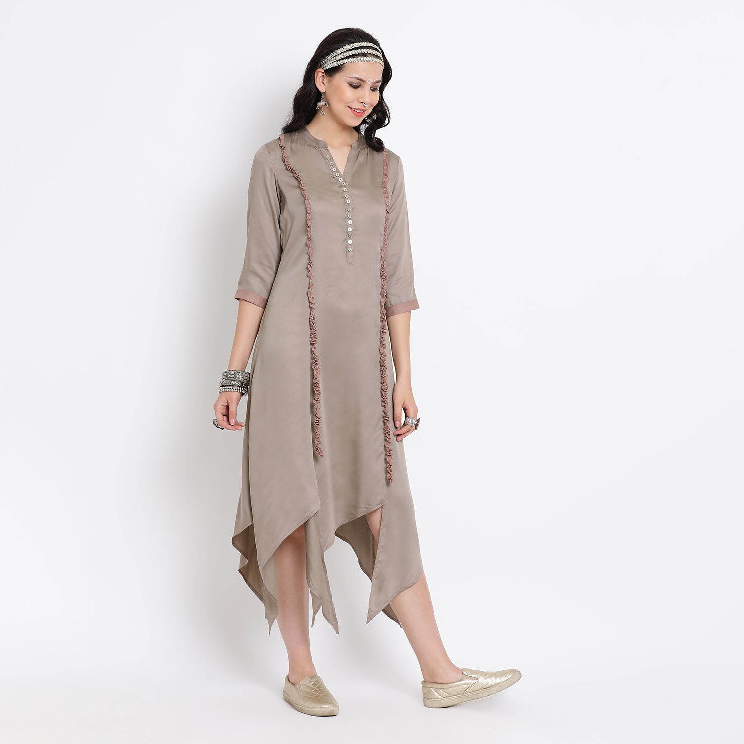 Buy Grey Triangle Dresses for Women
