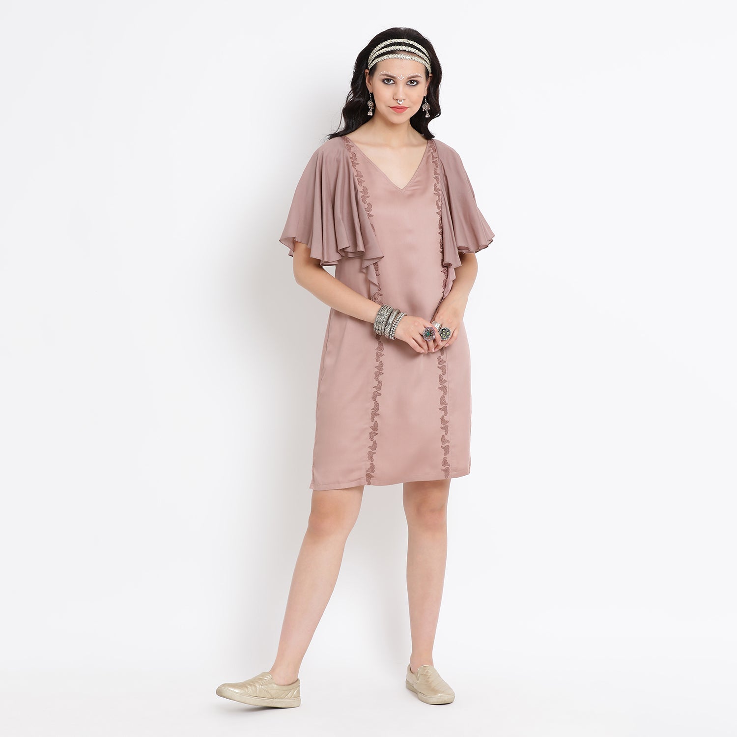 Buy Pink Viscose Tunic for Women
