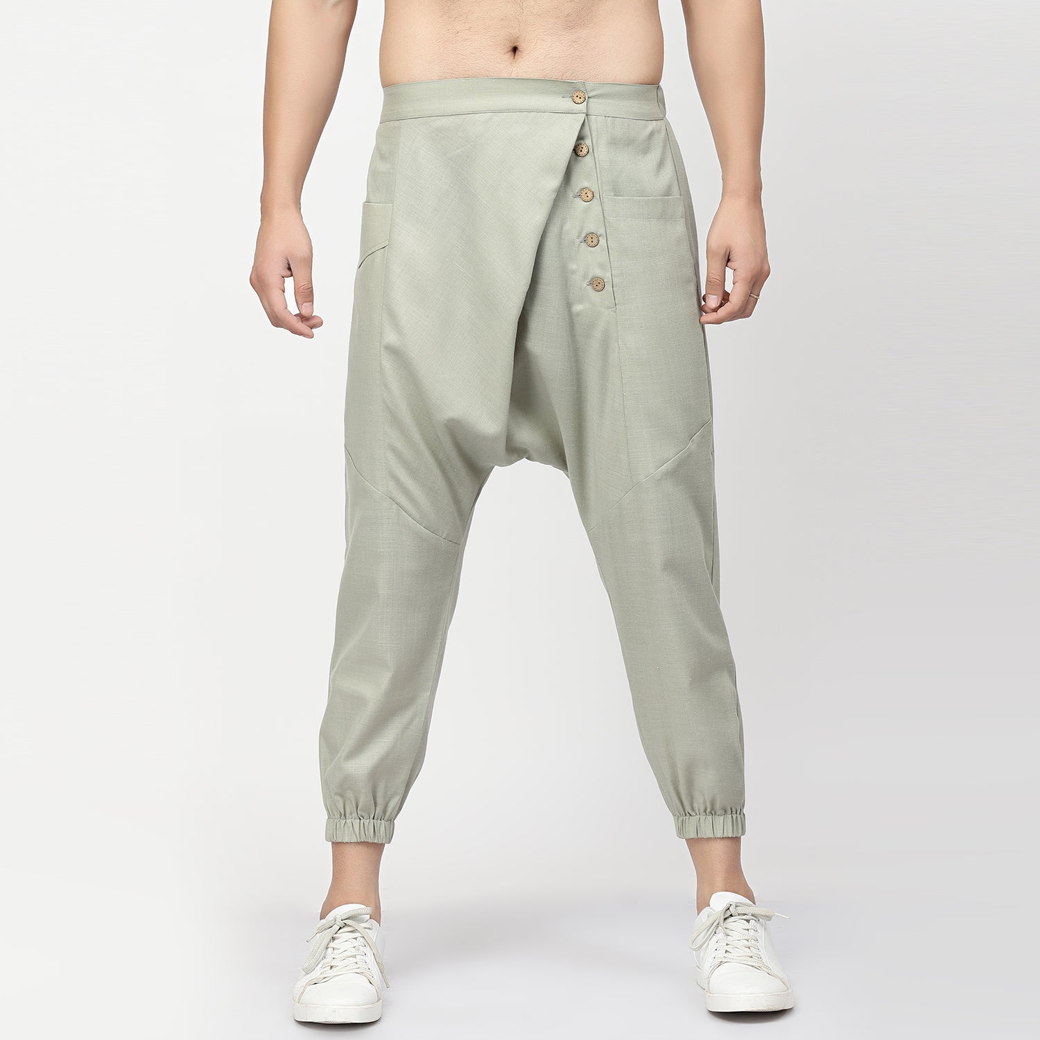 Long Linen Harem and Pant Kurta for Men