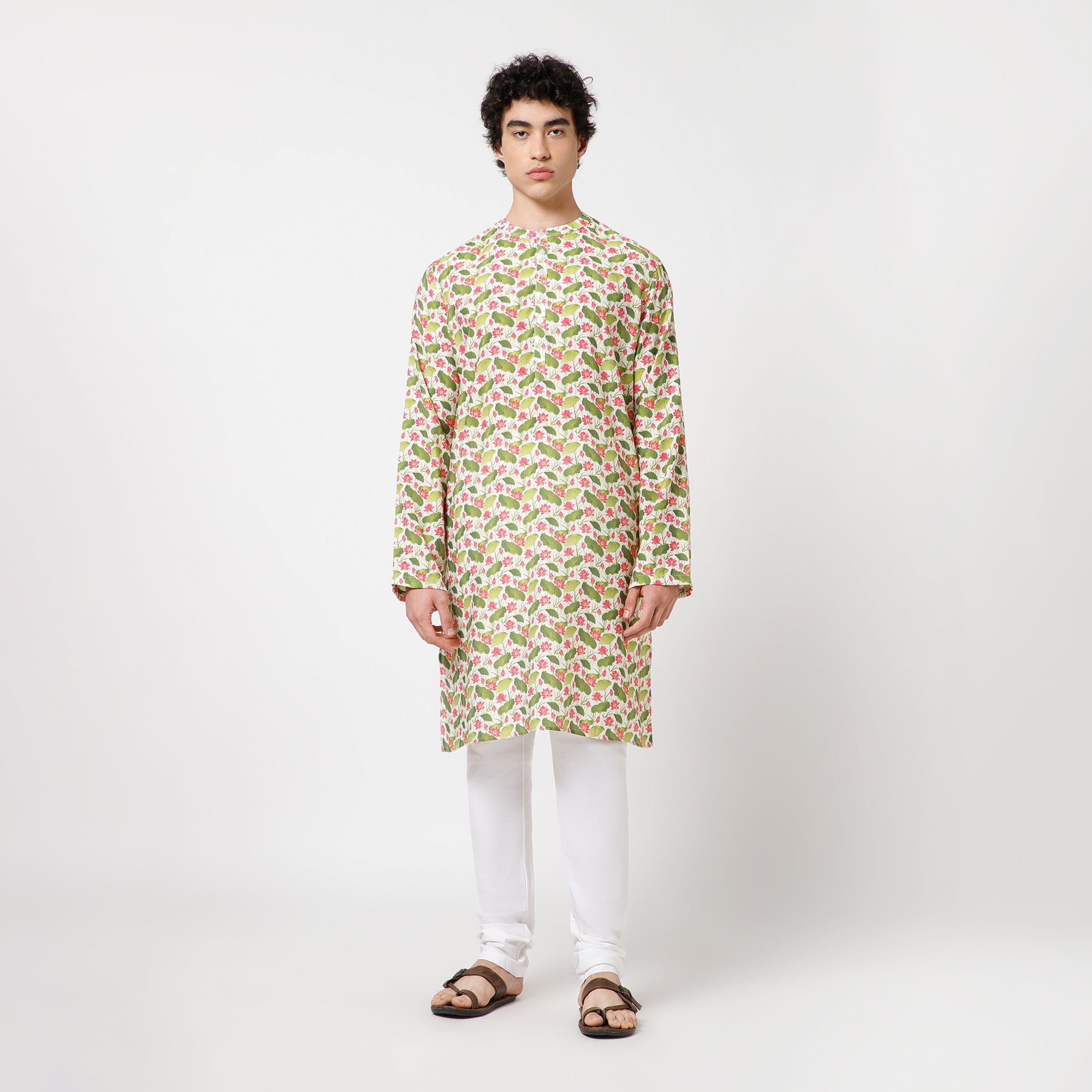 Lotus Print kurta