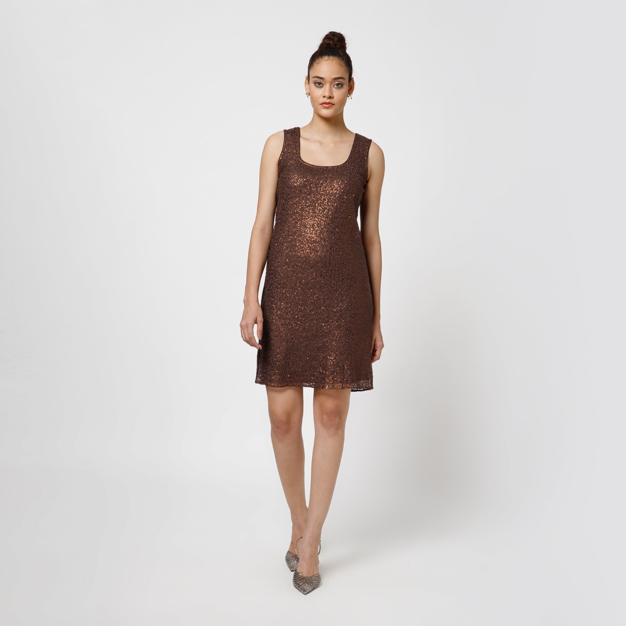 Brown Sequence Dress