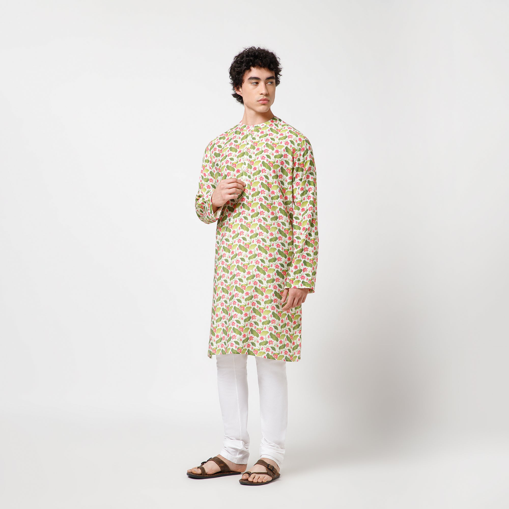 Lotus Print kurta