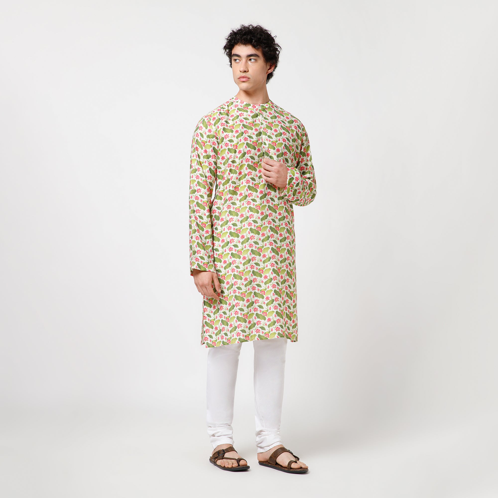 Lotus Print kurta