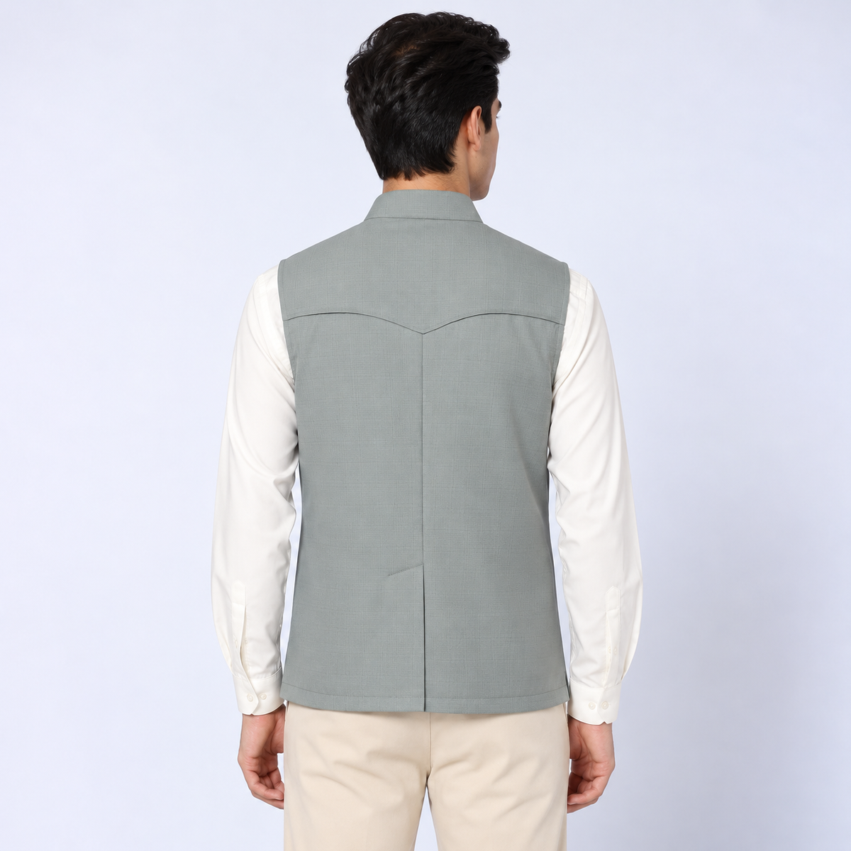 Light Green Shaket Without Sleeve
