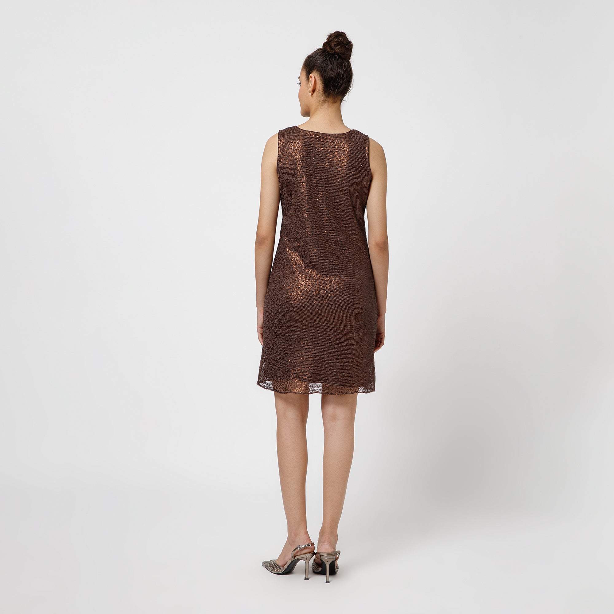 Brown Sequence Dress