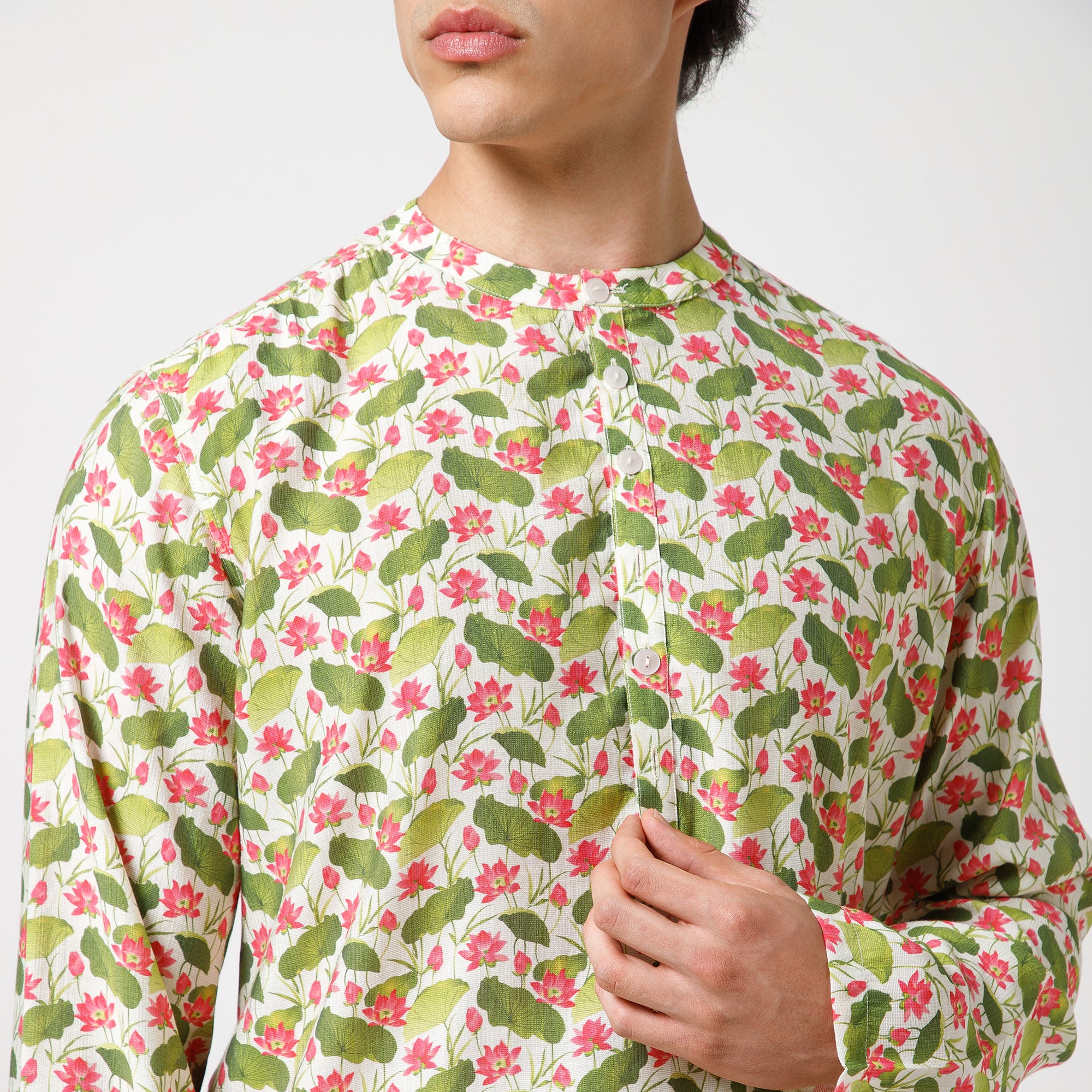 Lotus Print kurta