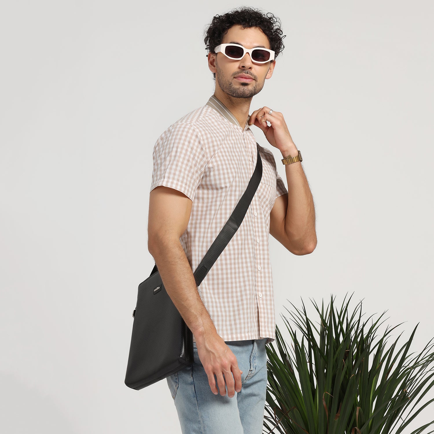Buy Beige Check Shirt for Men