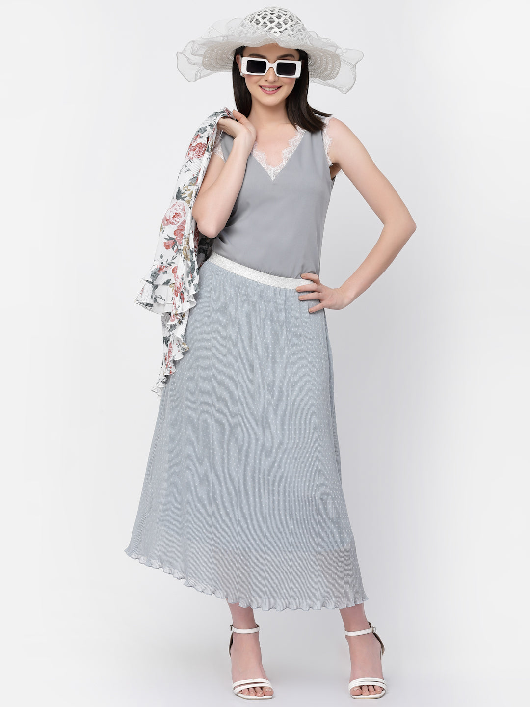 Crepe Top With Lace With Lining, tops for women, crop top, crop tops for women, organza tops