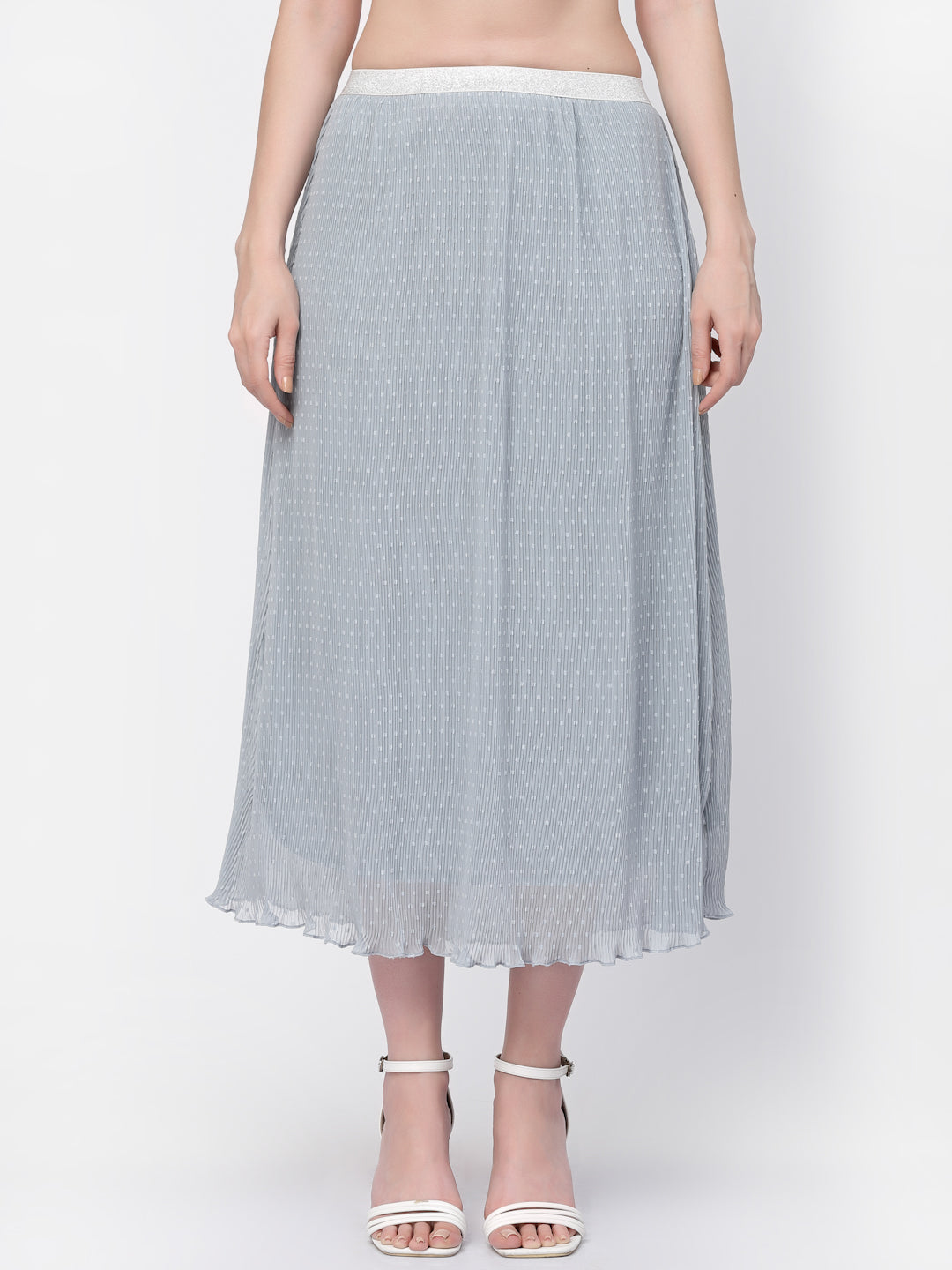 Buy Georgette Pleated Skirt for Women