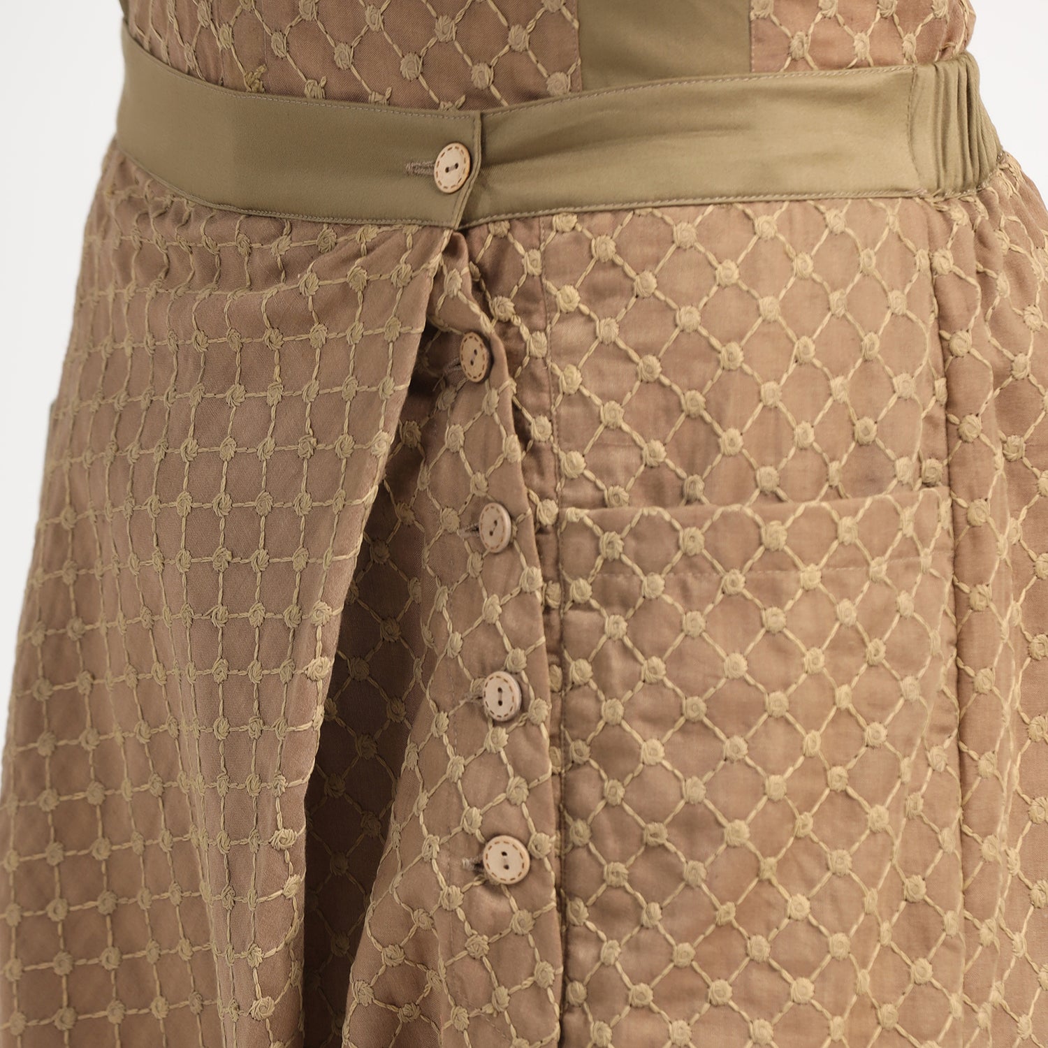 Green Schiffle Harem Pant for Men-3