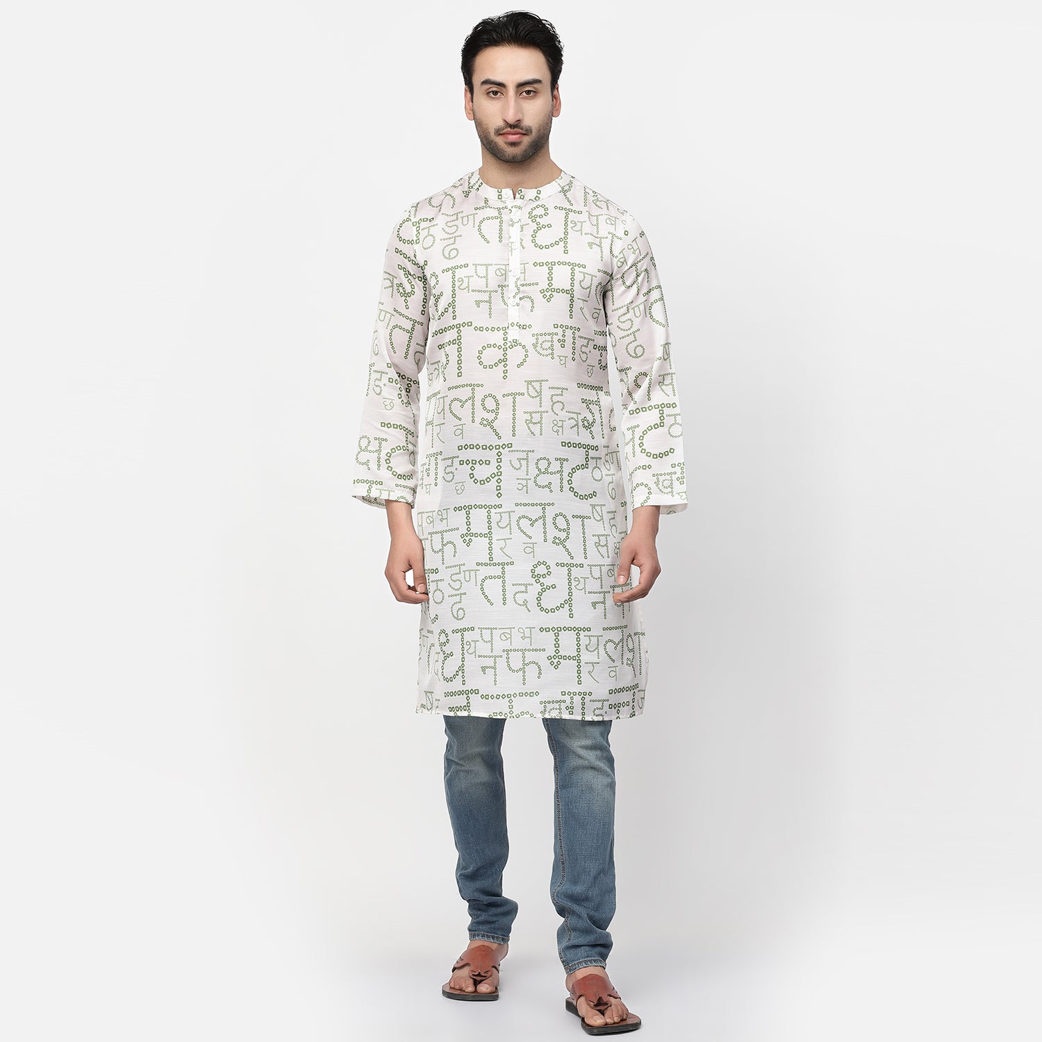 Hindi Bandhni Satin Kurta, men kurta ,designer kurta, Kurta design, kurta designs for men, men wear