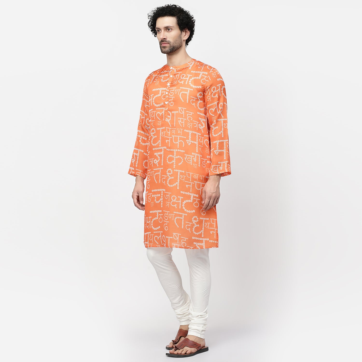 Hindi Bandhni Satin Kurta, men kurta ,designer kurta, Kurta design, kurta designs for men, men wear