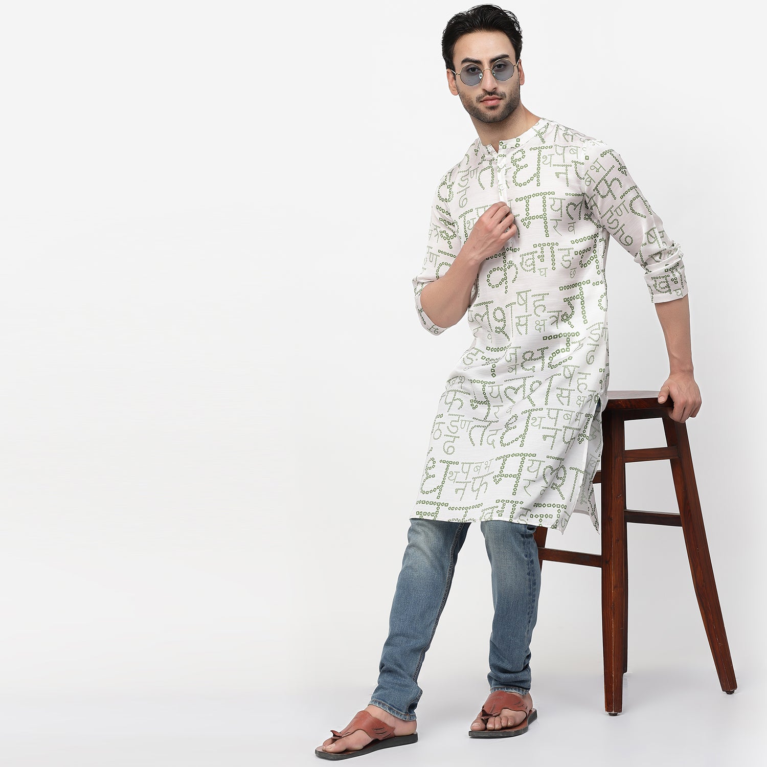 Hindi Bandhni Satin Kurta, men kurta ,designer kurta, Kurta design, kurta designs for men, men wear