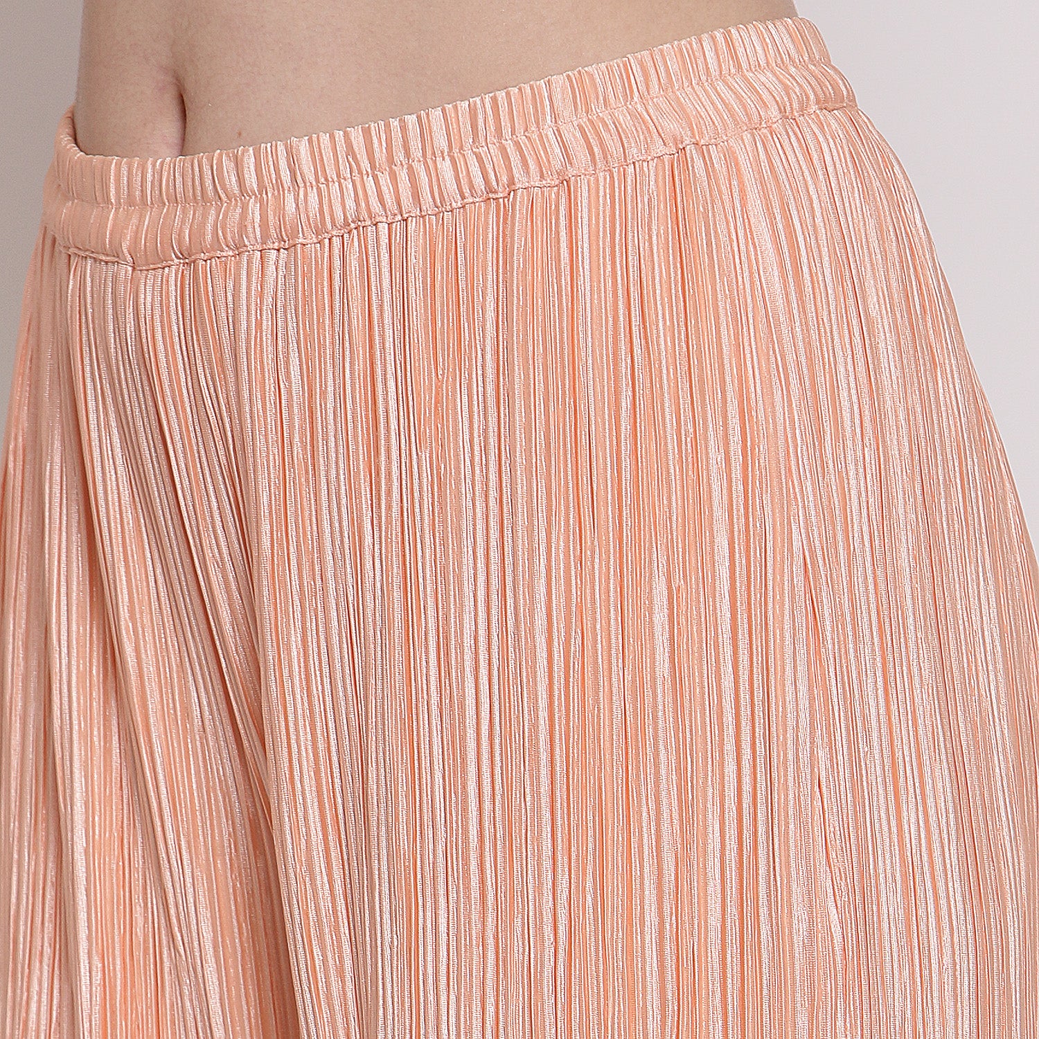 Peach Plisse Pant