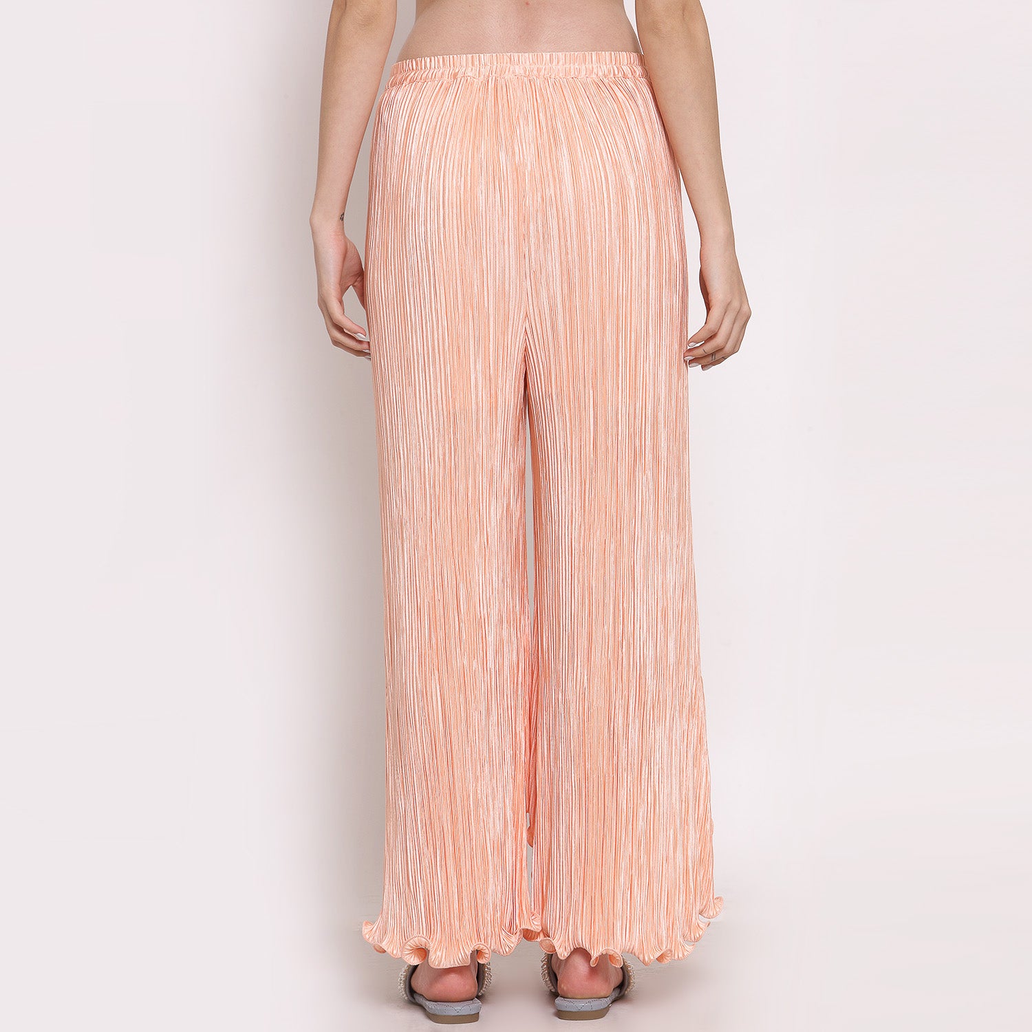 Peach Plisse Pant