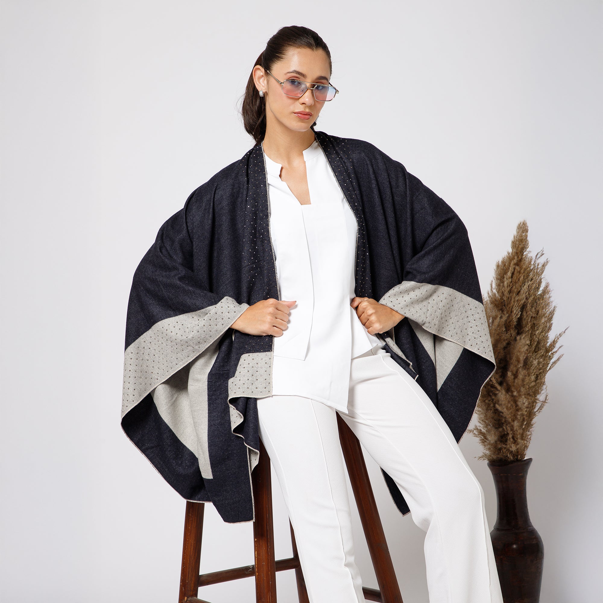 Navy Blue Cape