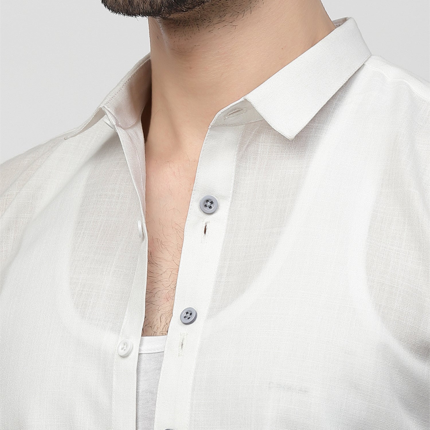 Linen Half Sleeve Shirt With Button Detail, shirts for men, men shirts, designer shirts, stylish shirts, shirt design