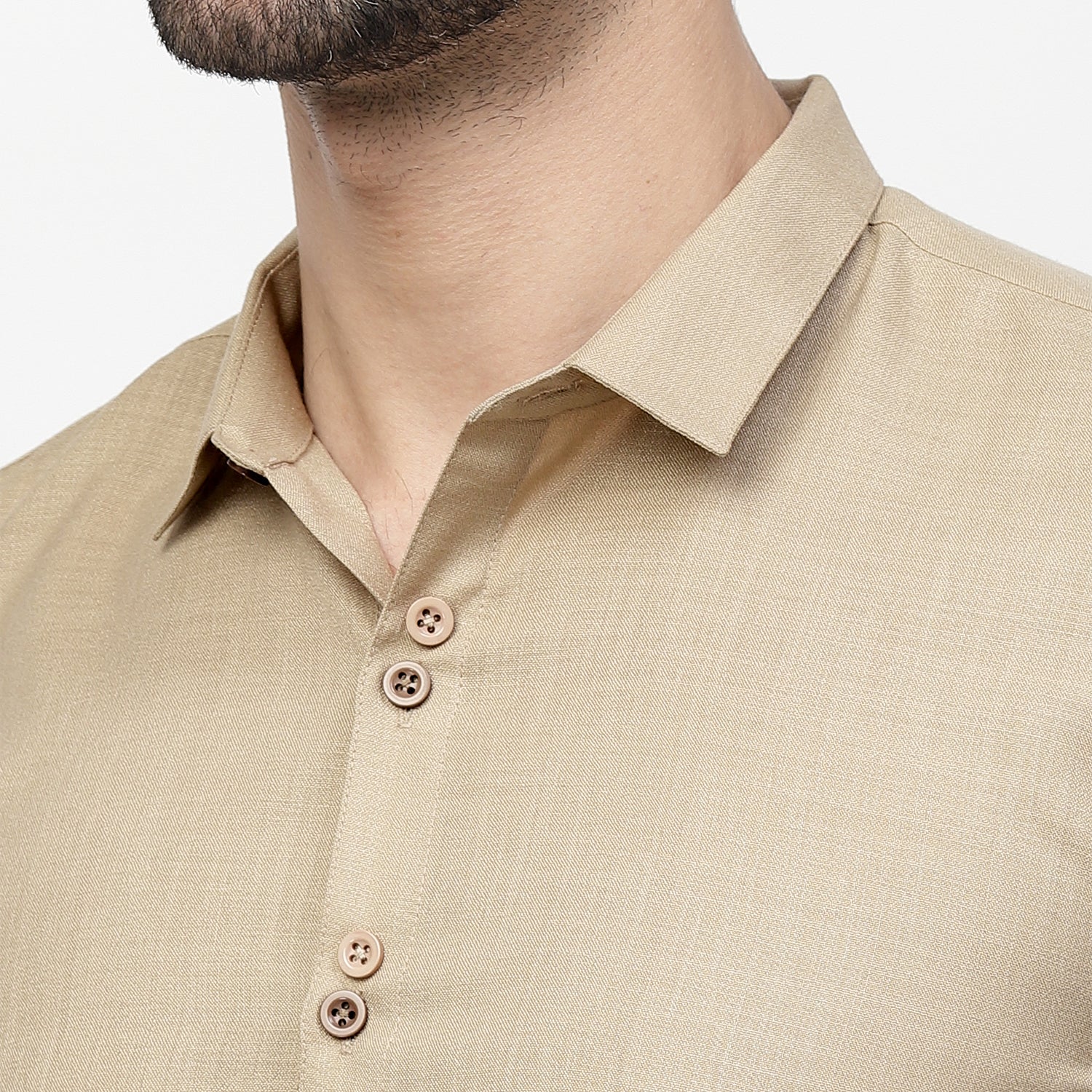 Linen Half Sleeve Shirt With Button Detail, shirts for men, men shirts, designer shirts, stylish shirts, shirt design
