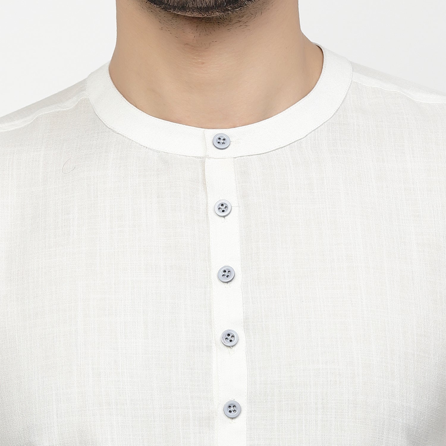 Linen Short Kurta With Nest Embroidery, men kurta ,designer kurta, Kurta design, kurta designs for men, men wear