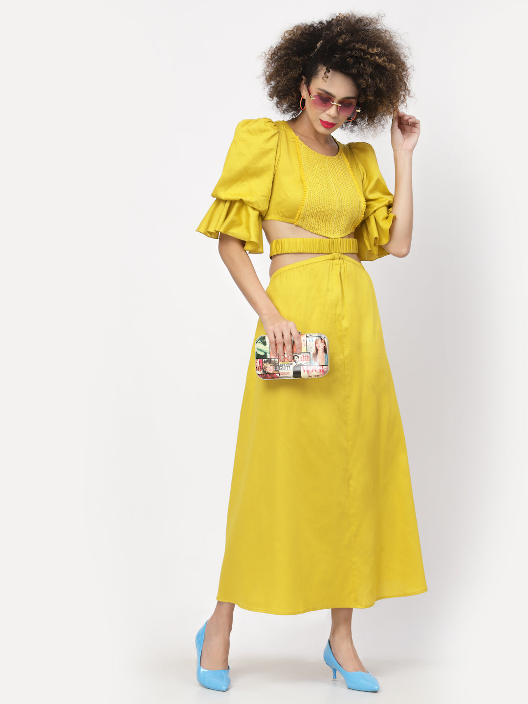 Buy Yellow Dresses for Women with Lace Yoke