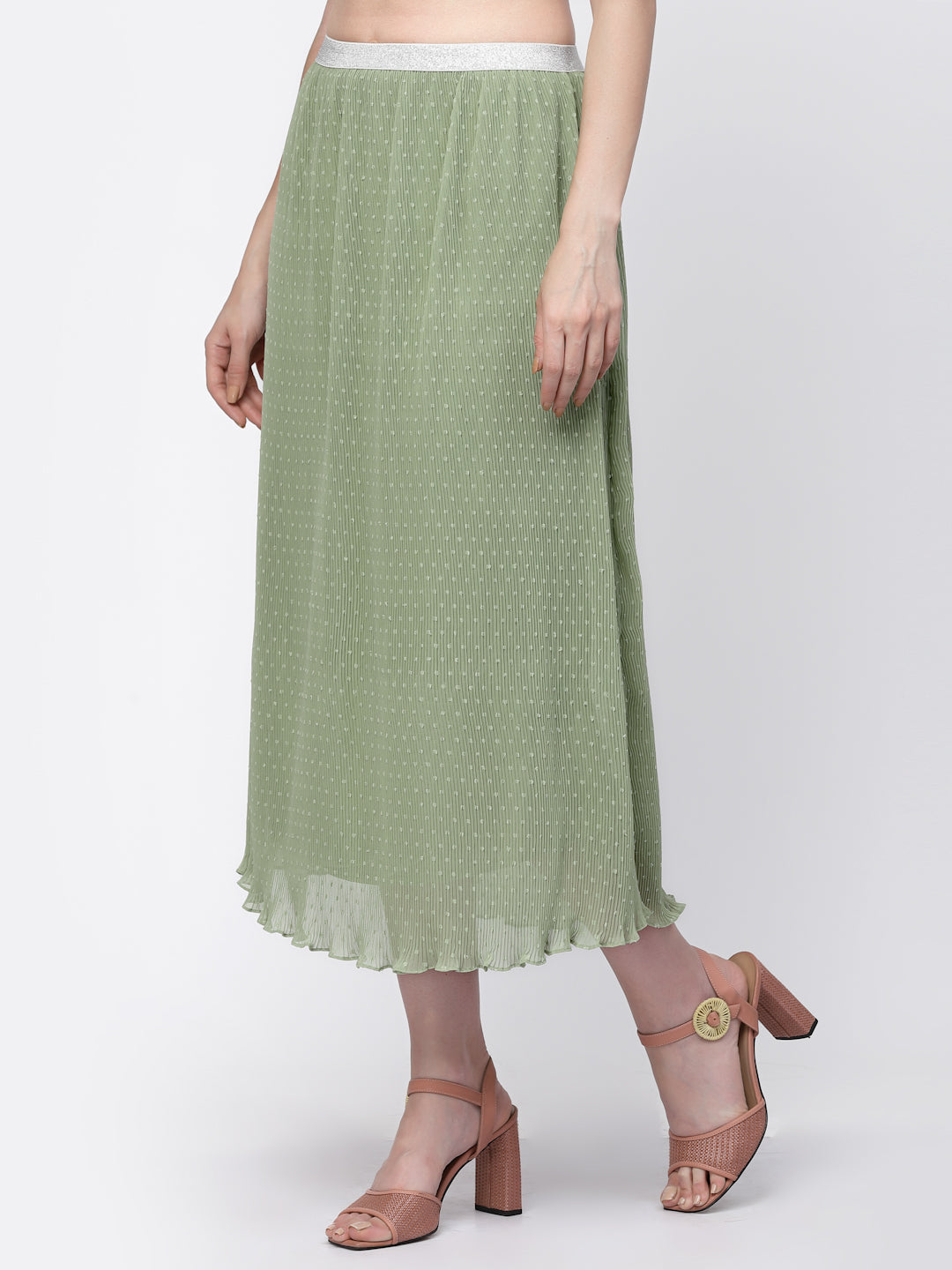 Georgette Pleated Skirt