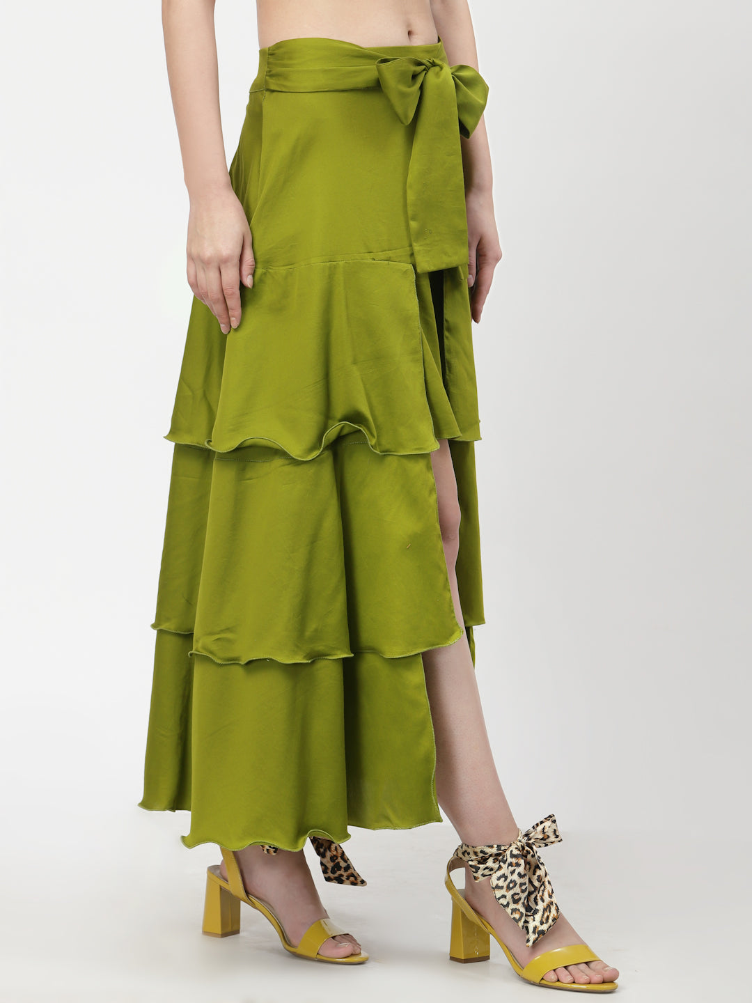 Olive Layered Skirt