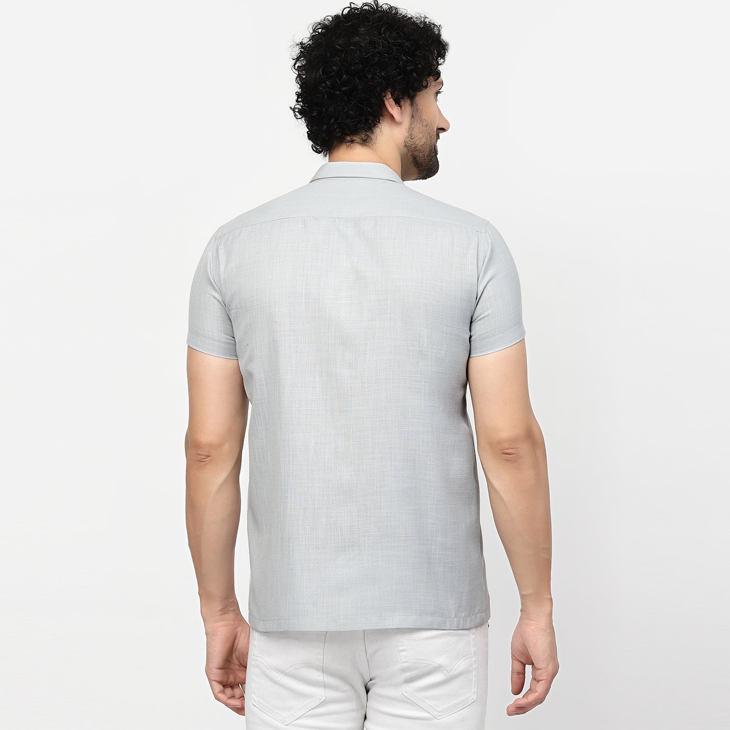 Inverted Pocket Linen Shirt