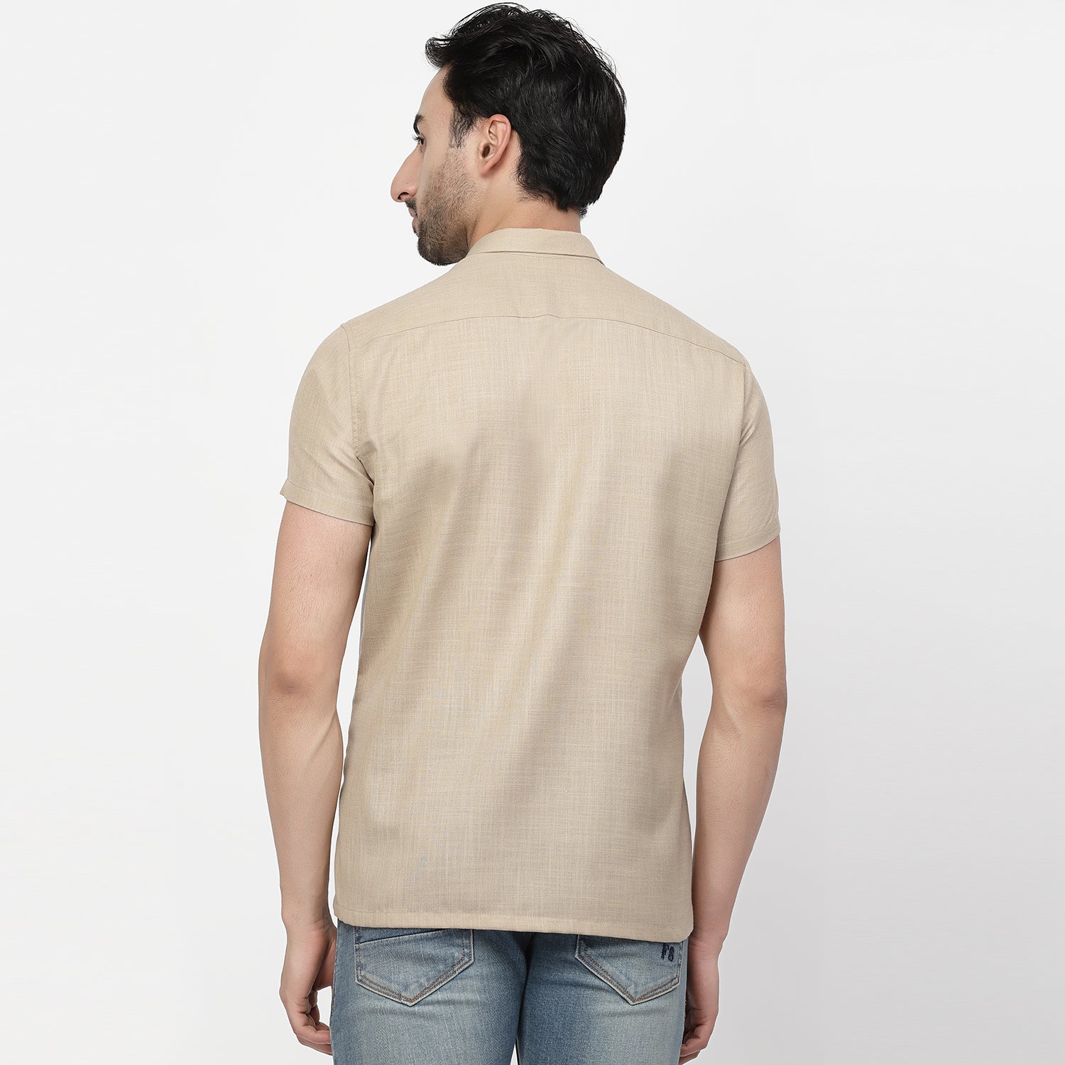 Inverted Pocket Linen Shirt