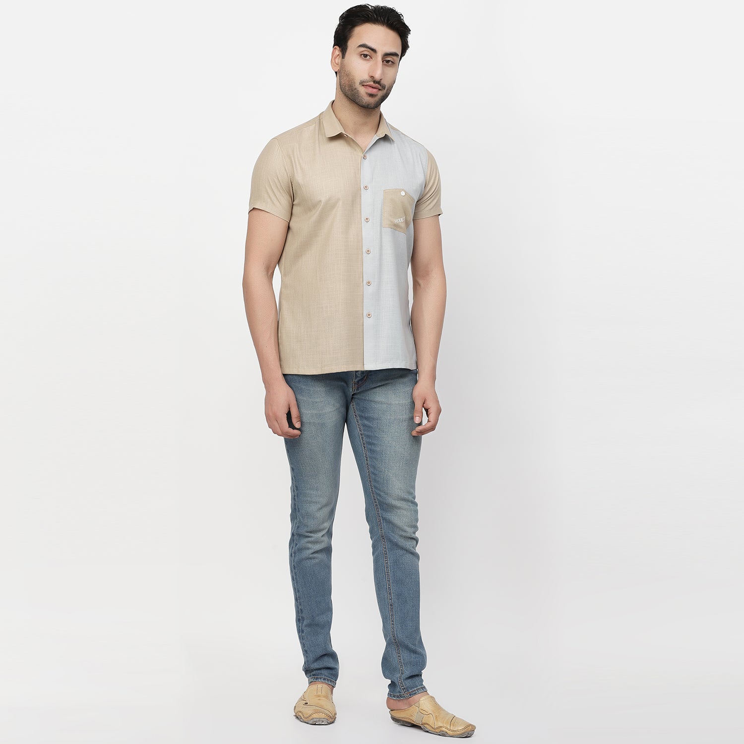 Inverted Pocket Linen Shirt